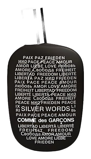 Comme des Garcons 2 Silver Words by Comme des Garcons