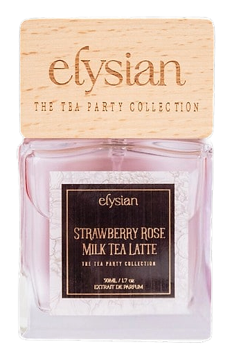 Strawberry Rose Milk Tea Latte by Elysian