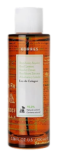 Basil Lemon Eau de Cologne by KORRES – Eau de Cologne