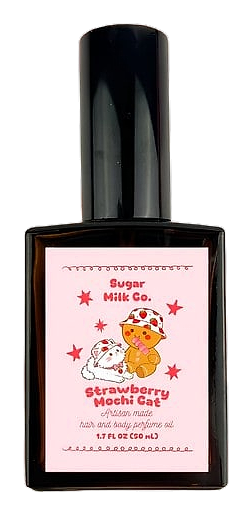 Strawberry Mochi Cat by Sugar Milk Co.
