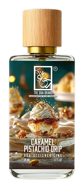 The Dua Brand Caramel Pistachio Drip