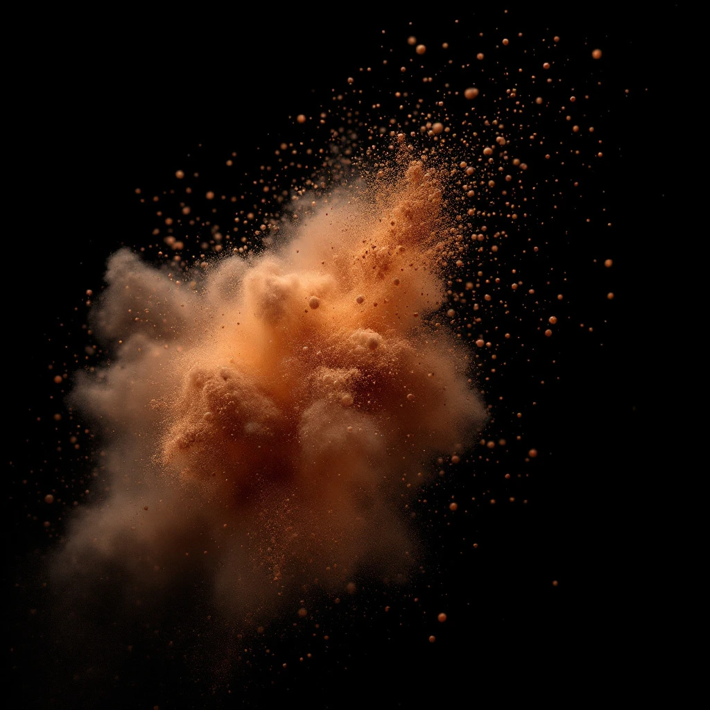 Burning dust