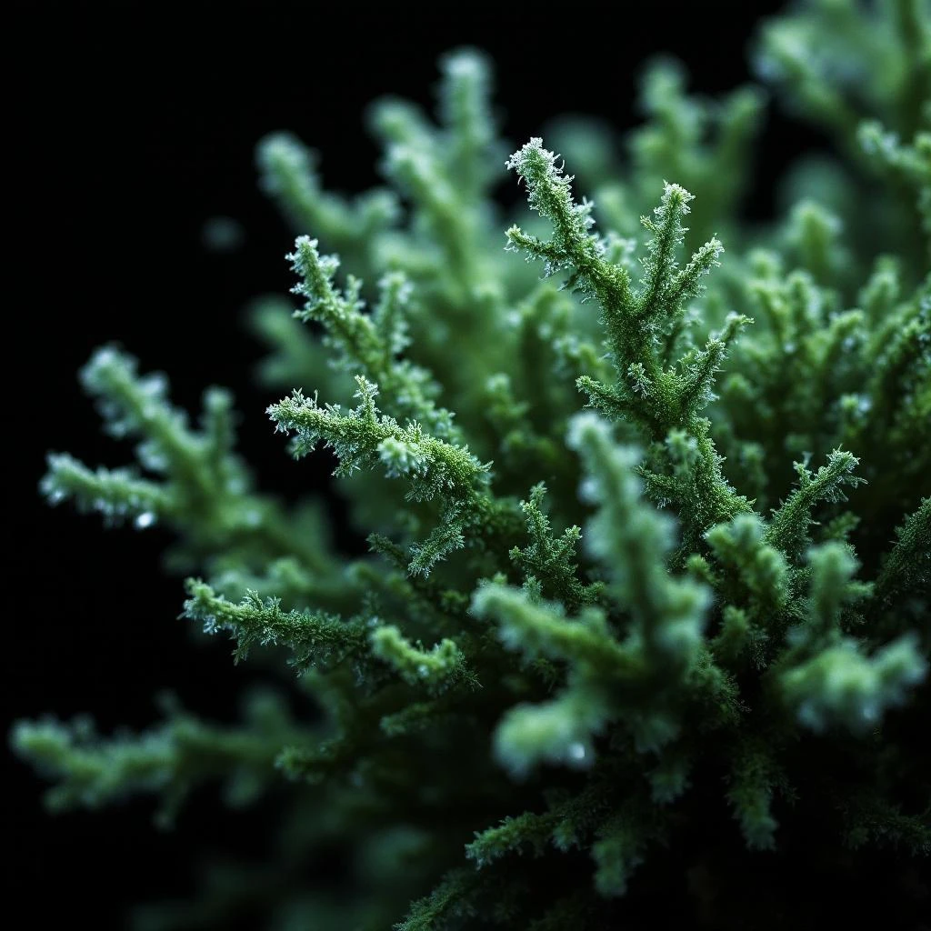 Crystallised moss