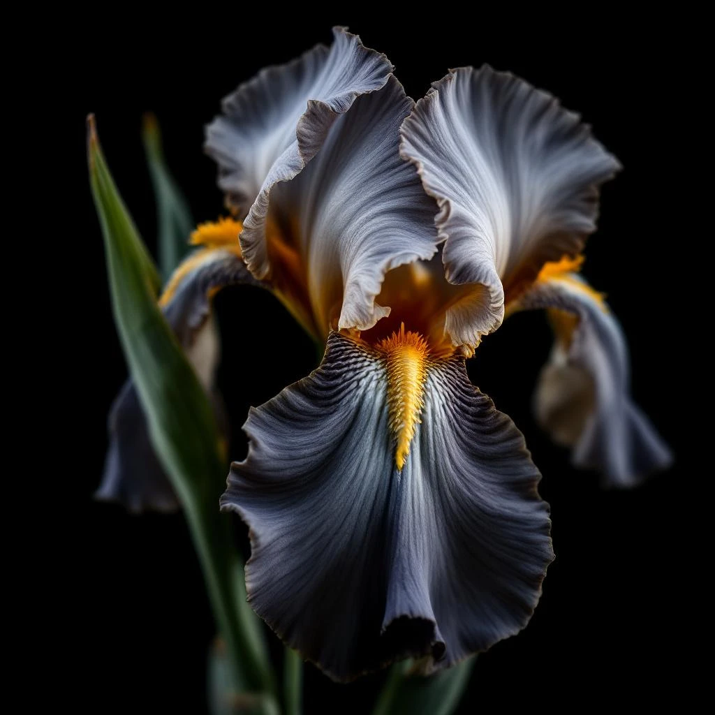 Iris pallida concrete