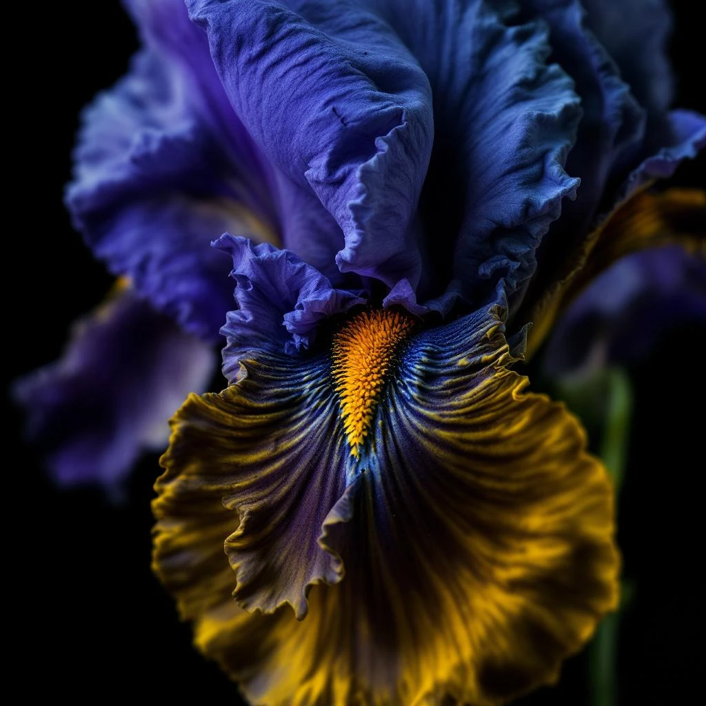 Italian iris concrete