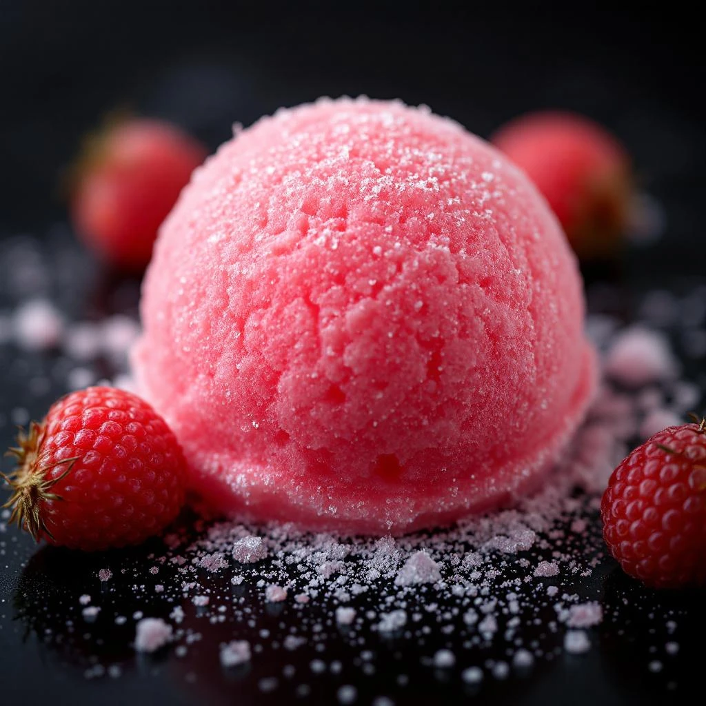 Lychee sorbet