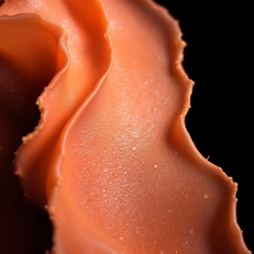 Peach skin