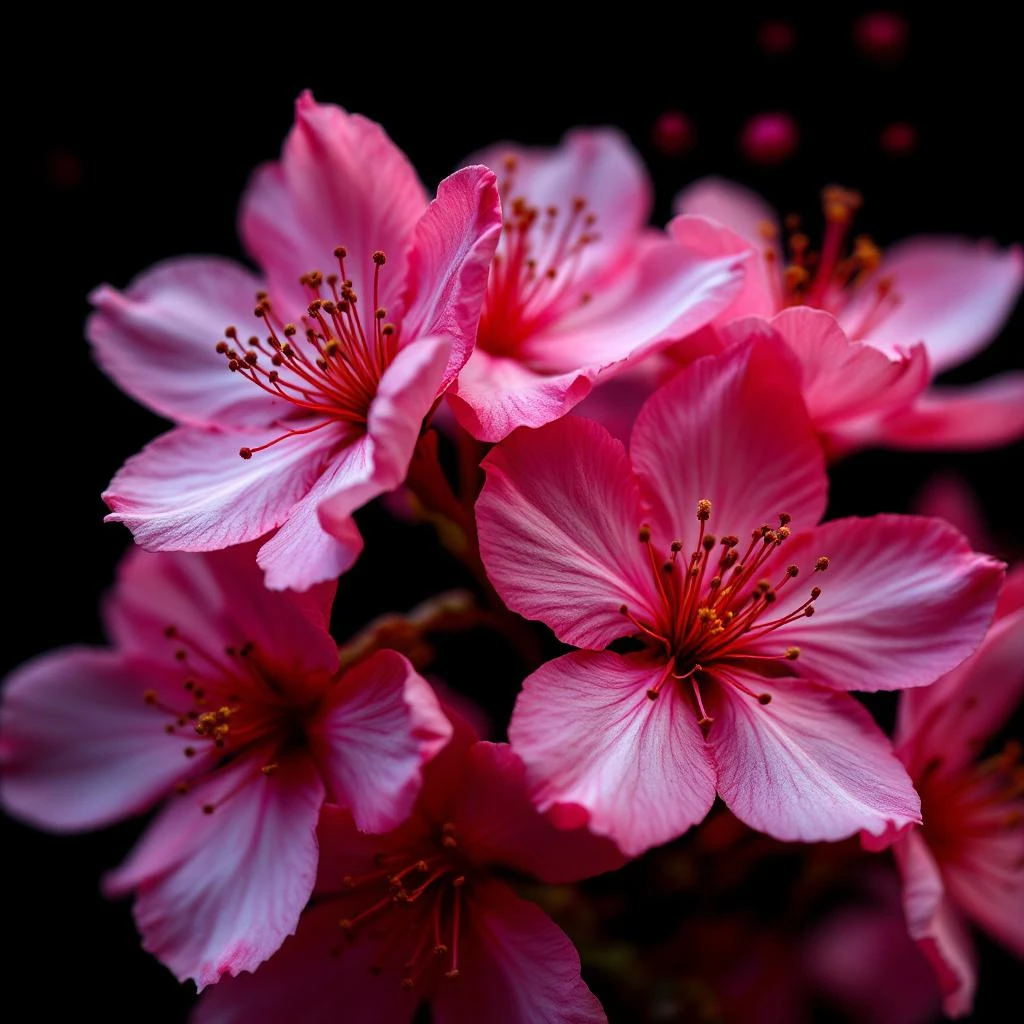 Red blossoms