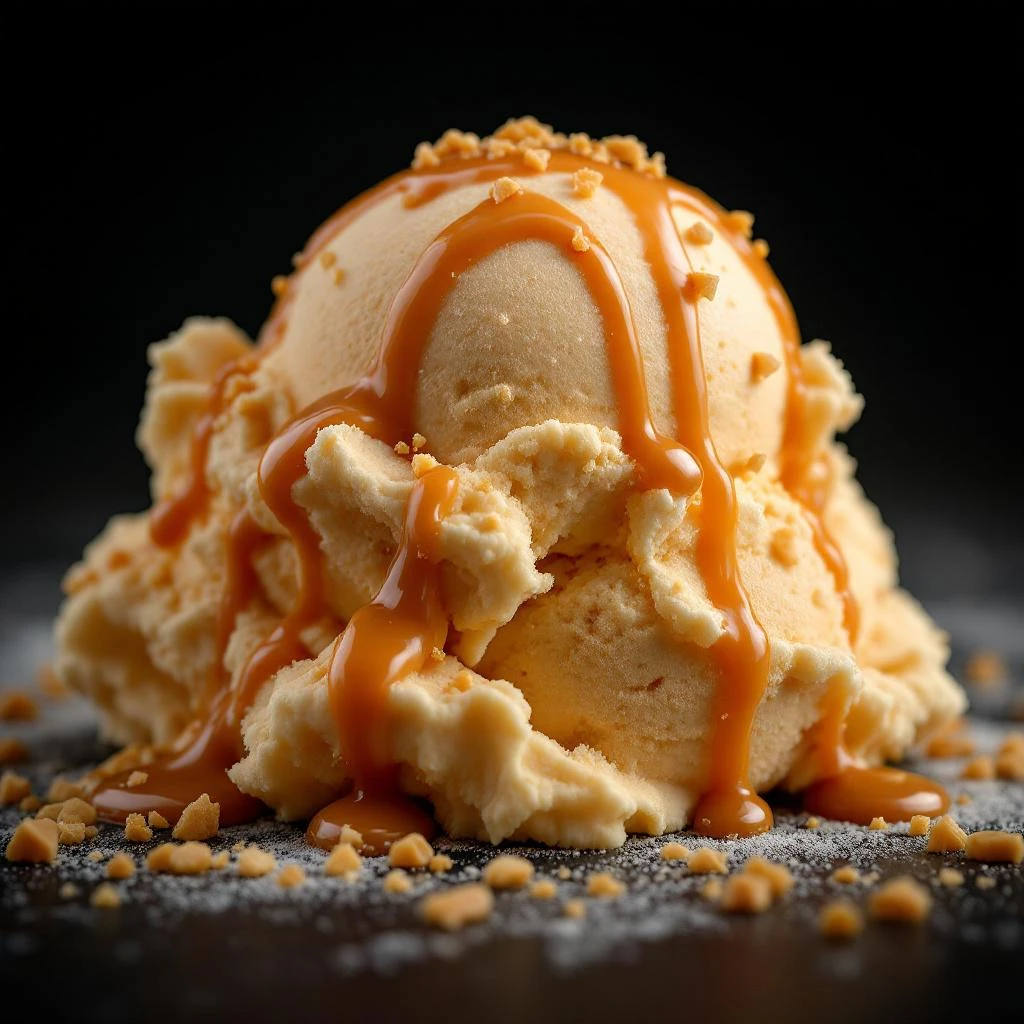 Salted caramel ice cream