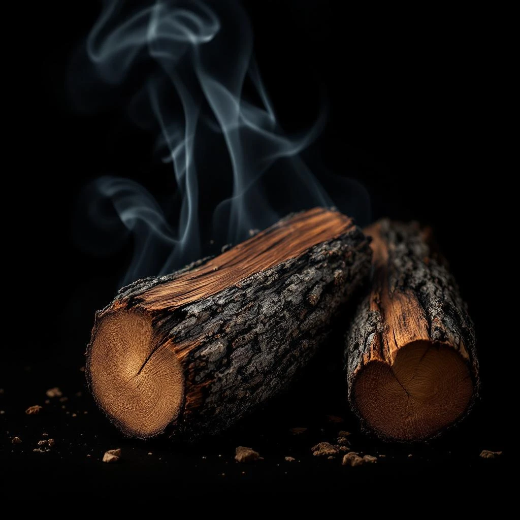 Smoked wood