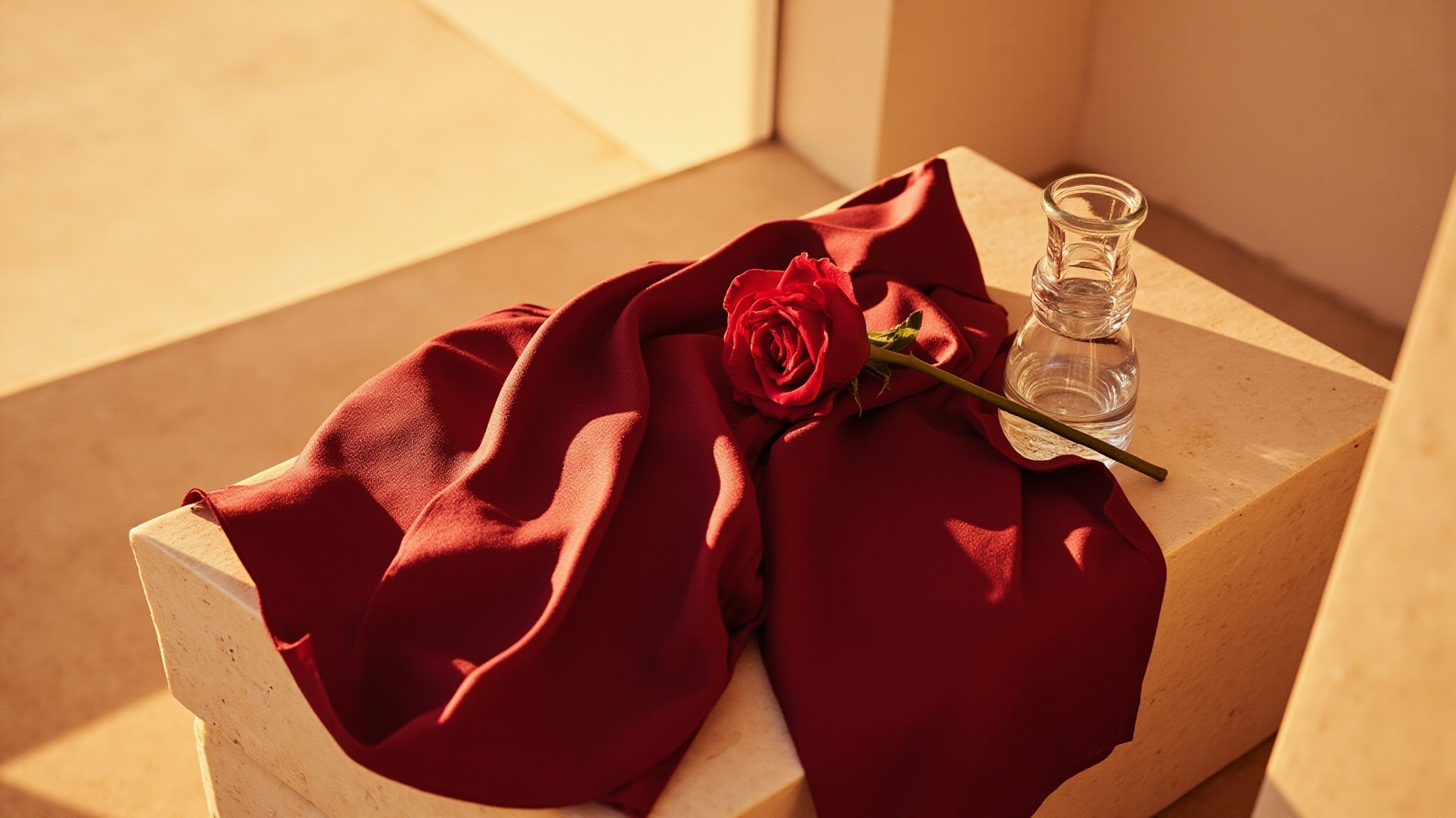 Raw Silk & Red Roses by 4160 Tuesdays. Atmospheric mood