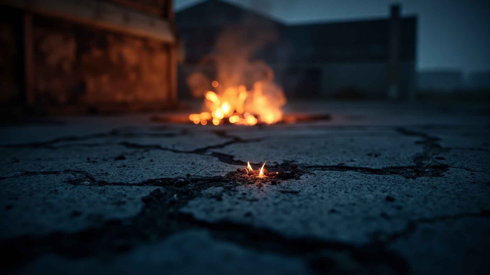 A City On Fire by Imaginary Authors. Atmospheric mood