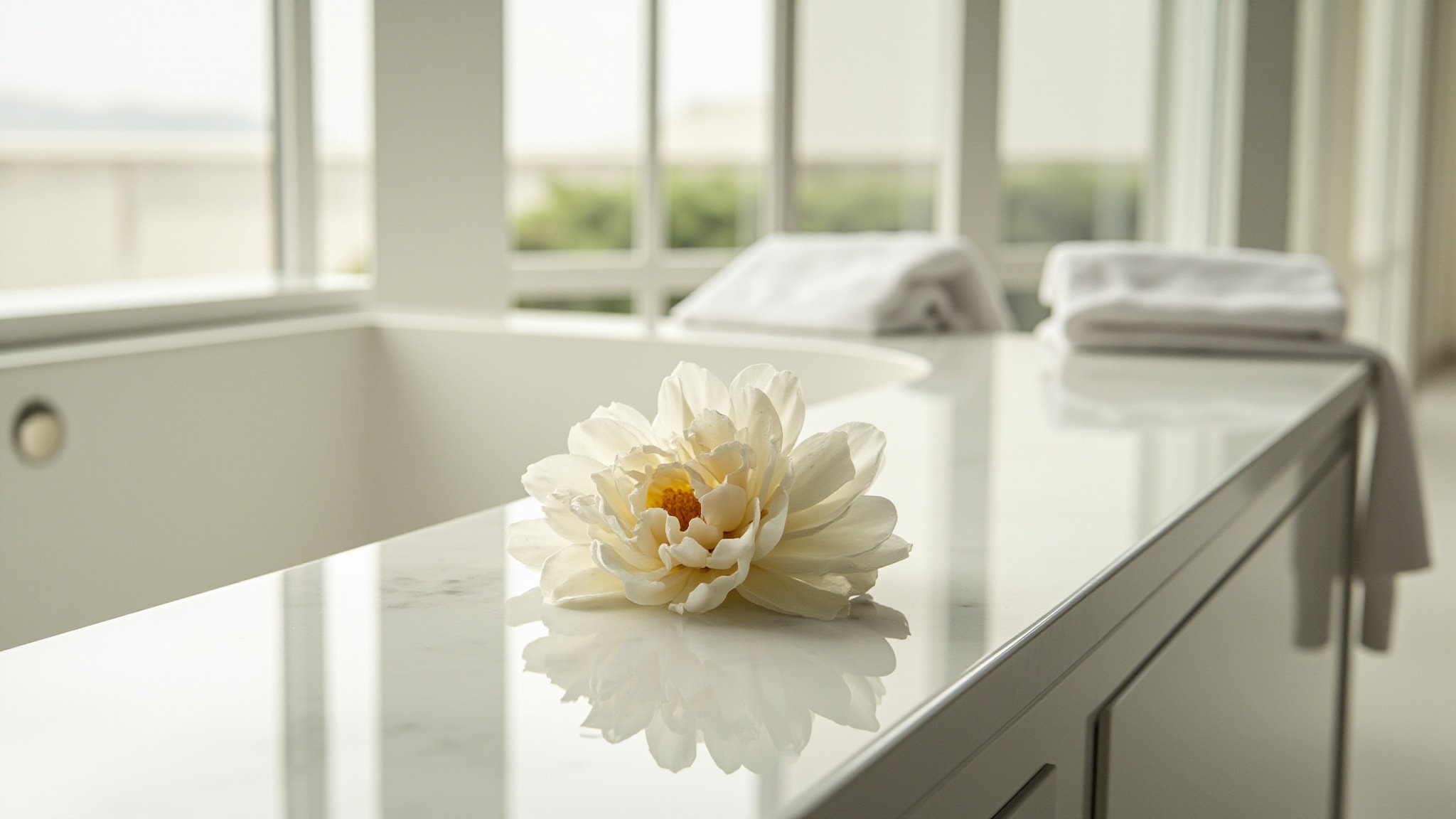 Iced White by A Dozen Roses. Atmospheric mood