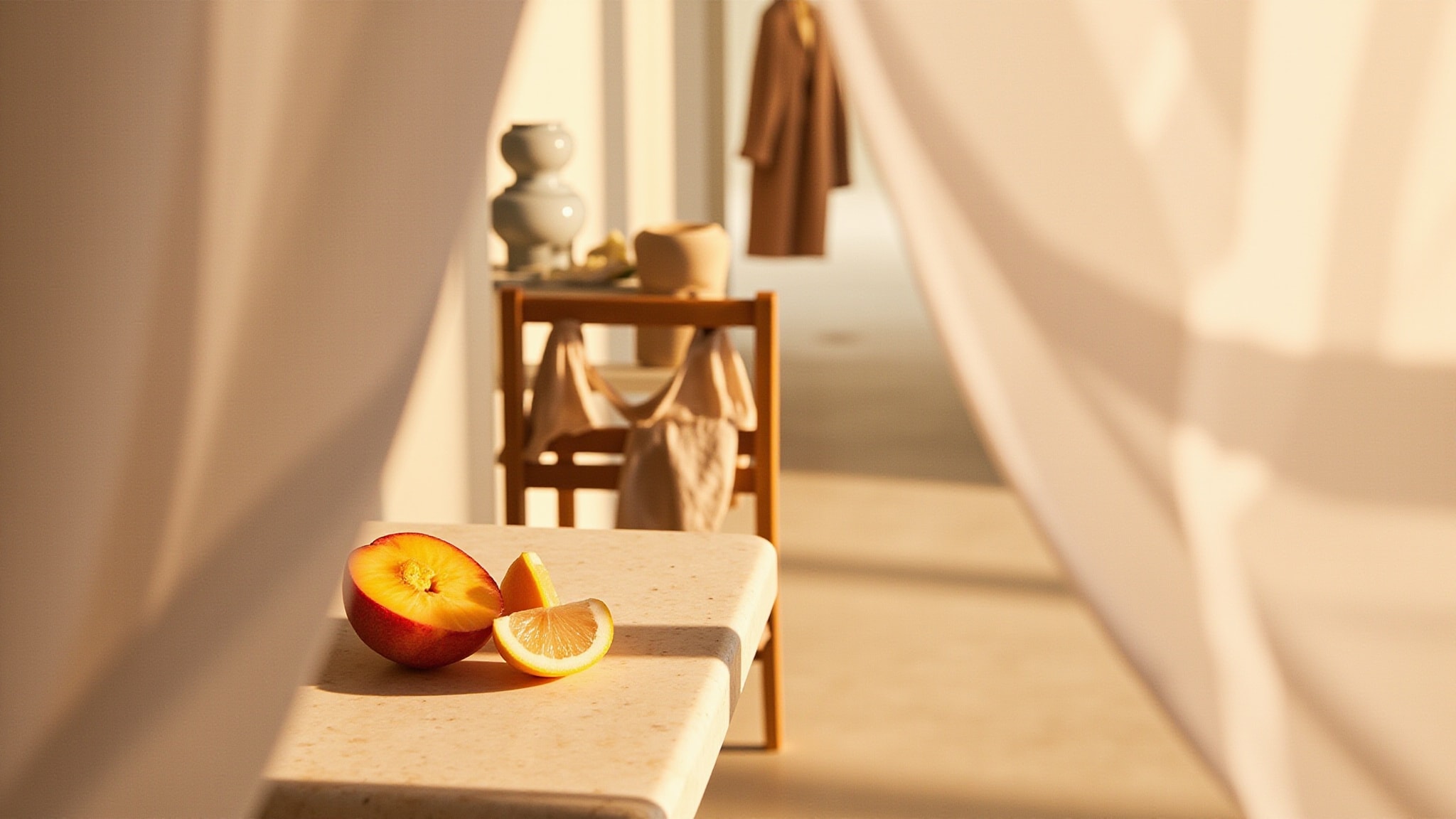 Bright Peach by A'pieu. Atmospheric mood