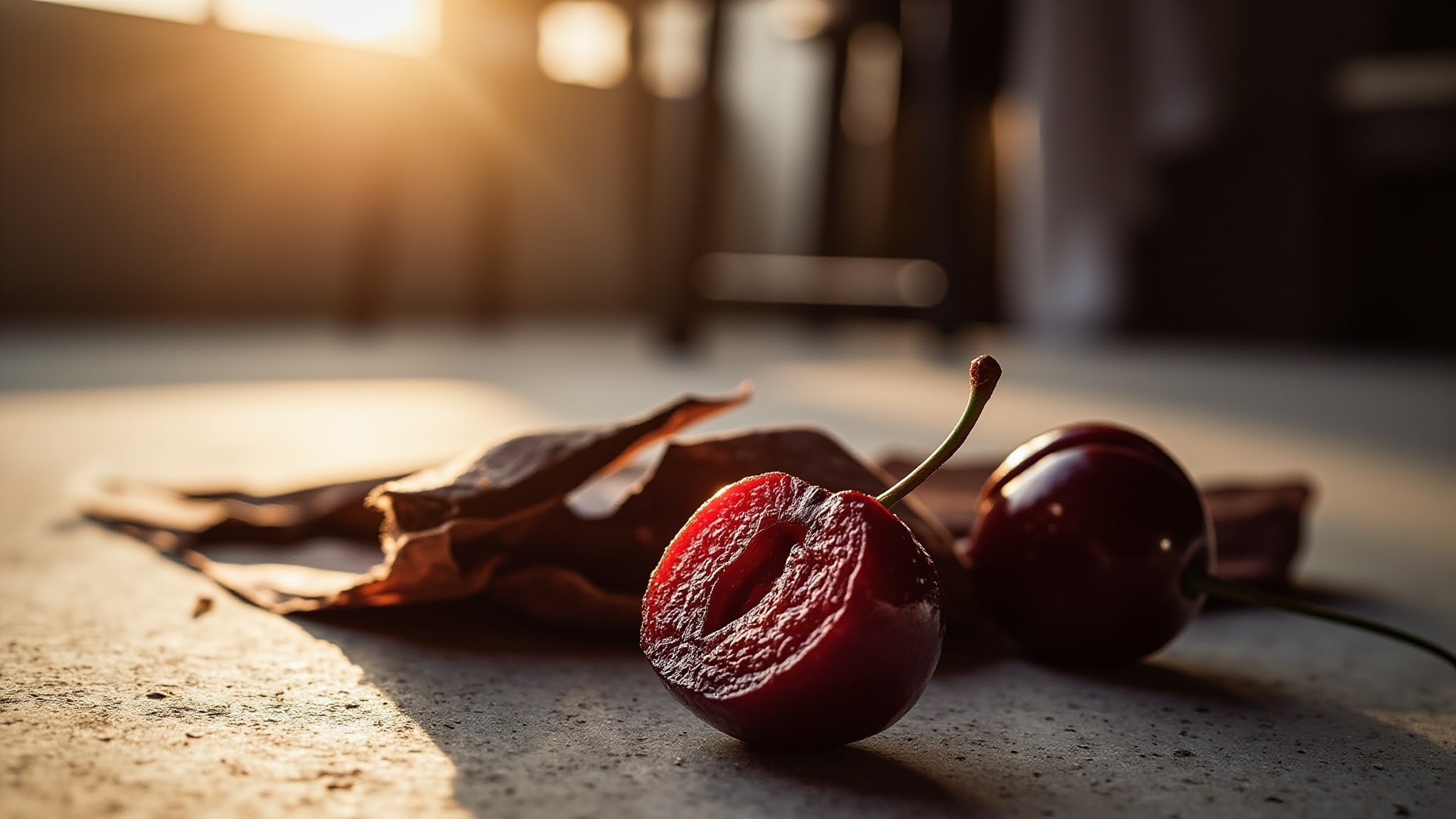 Raw Cherry by Aaron Terence Hughes. Atmospheric mood