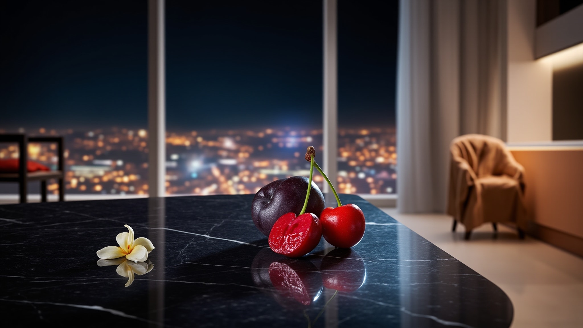 Royal Cherry by Ahmed Al Maghribi. Atmospheric mood