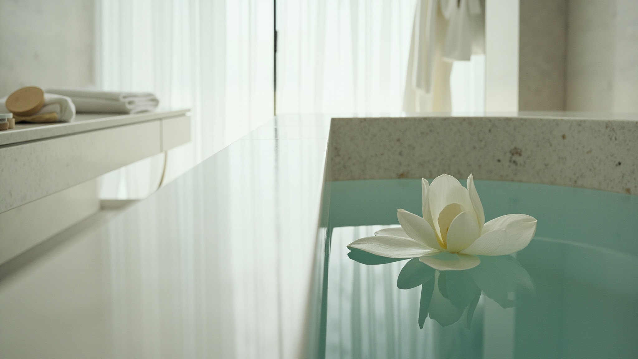 Lotus Flower by Ahmed Soliman. Atmospheric mood