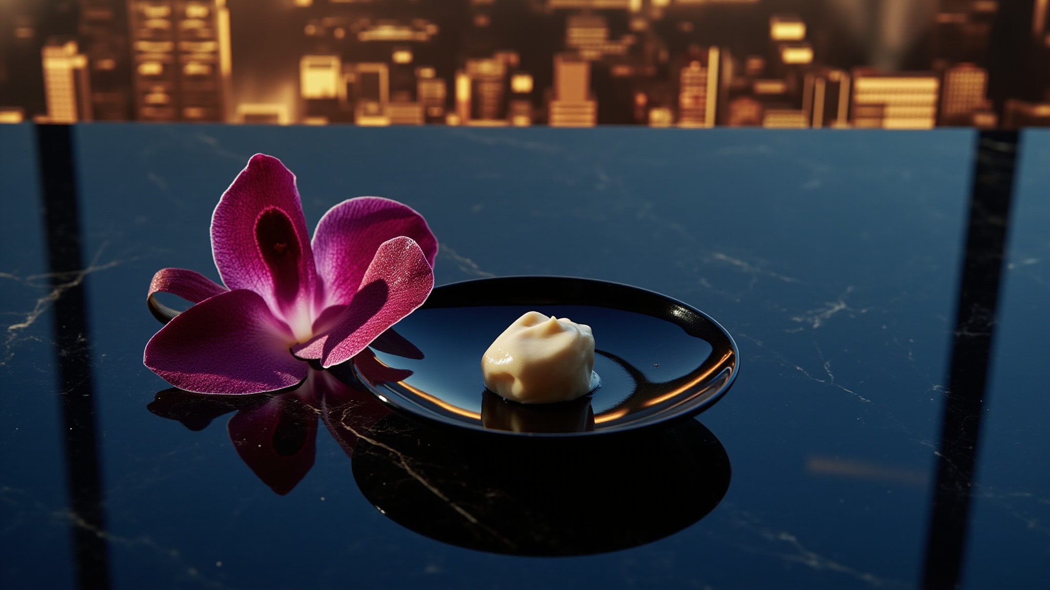 Luminous Orchid by Alexander McQueen. Atmospheric mood