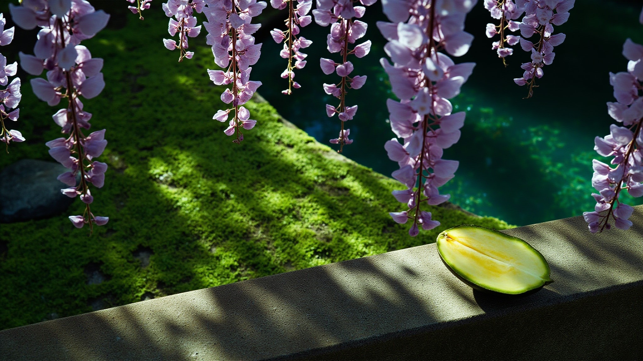 In the Shade of Wisteria Blooms by Alkemia Perfumes. Atmospheric mood
