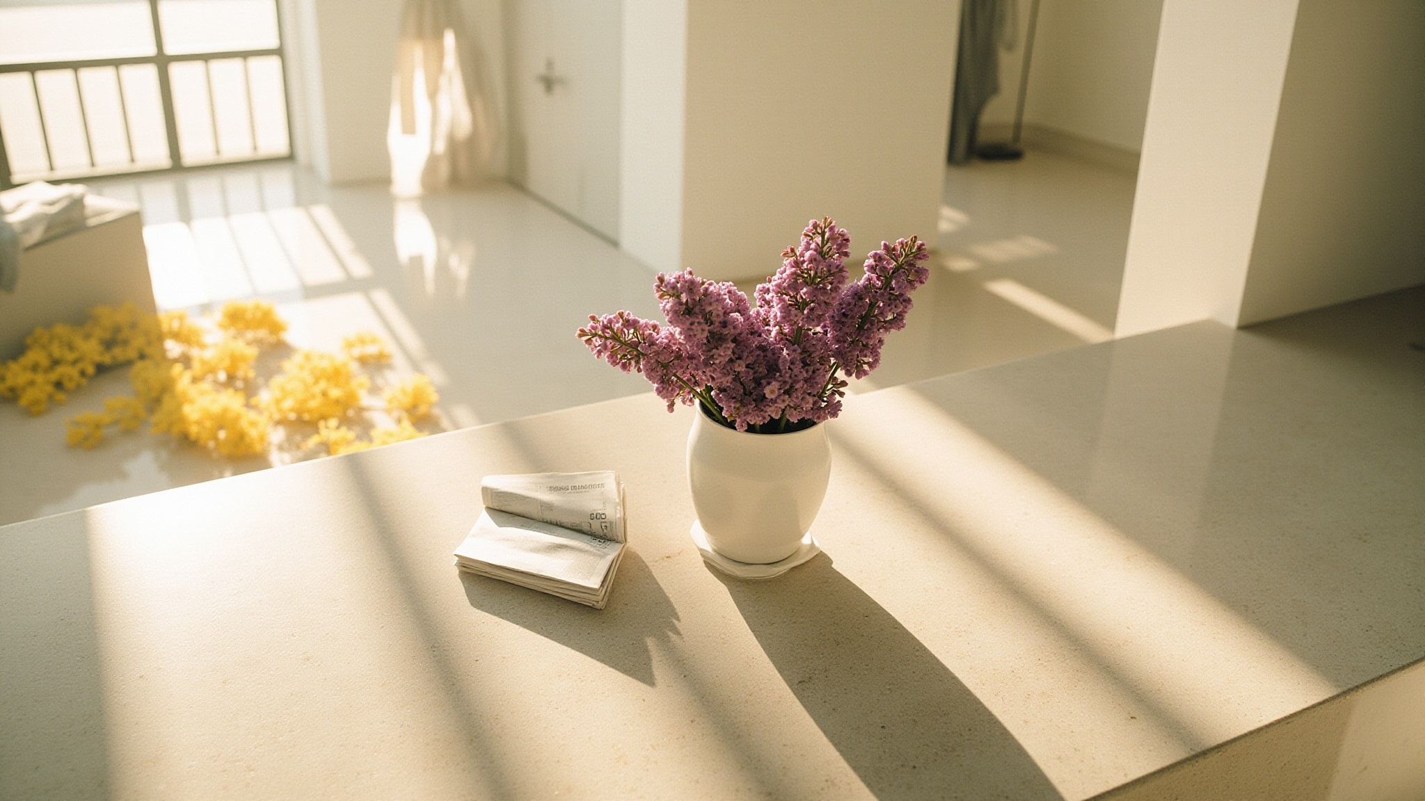 Lilas y Mimosas by Alvarez Gómez. Atmospheric mood