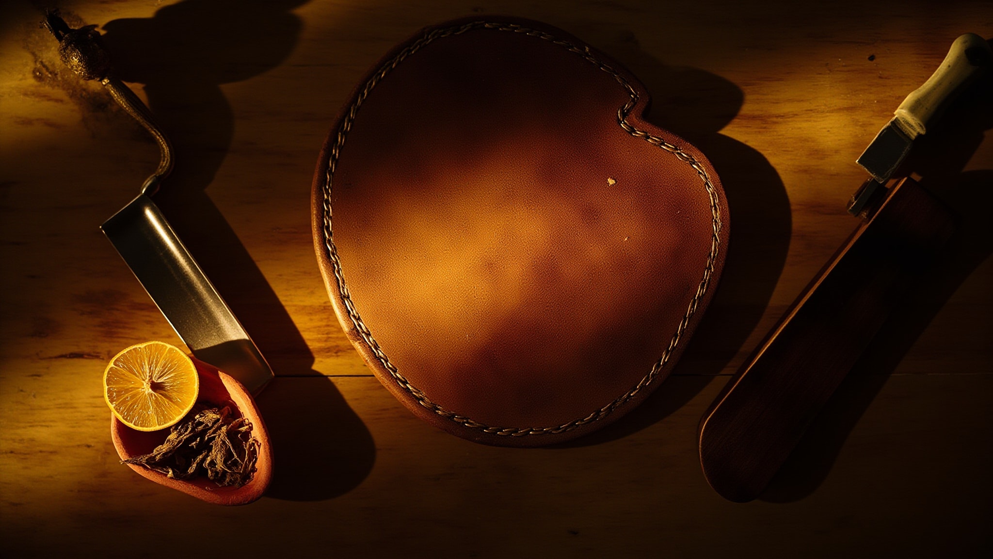 Ambery Leather by Toni Cabal. Atmospheric mood