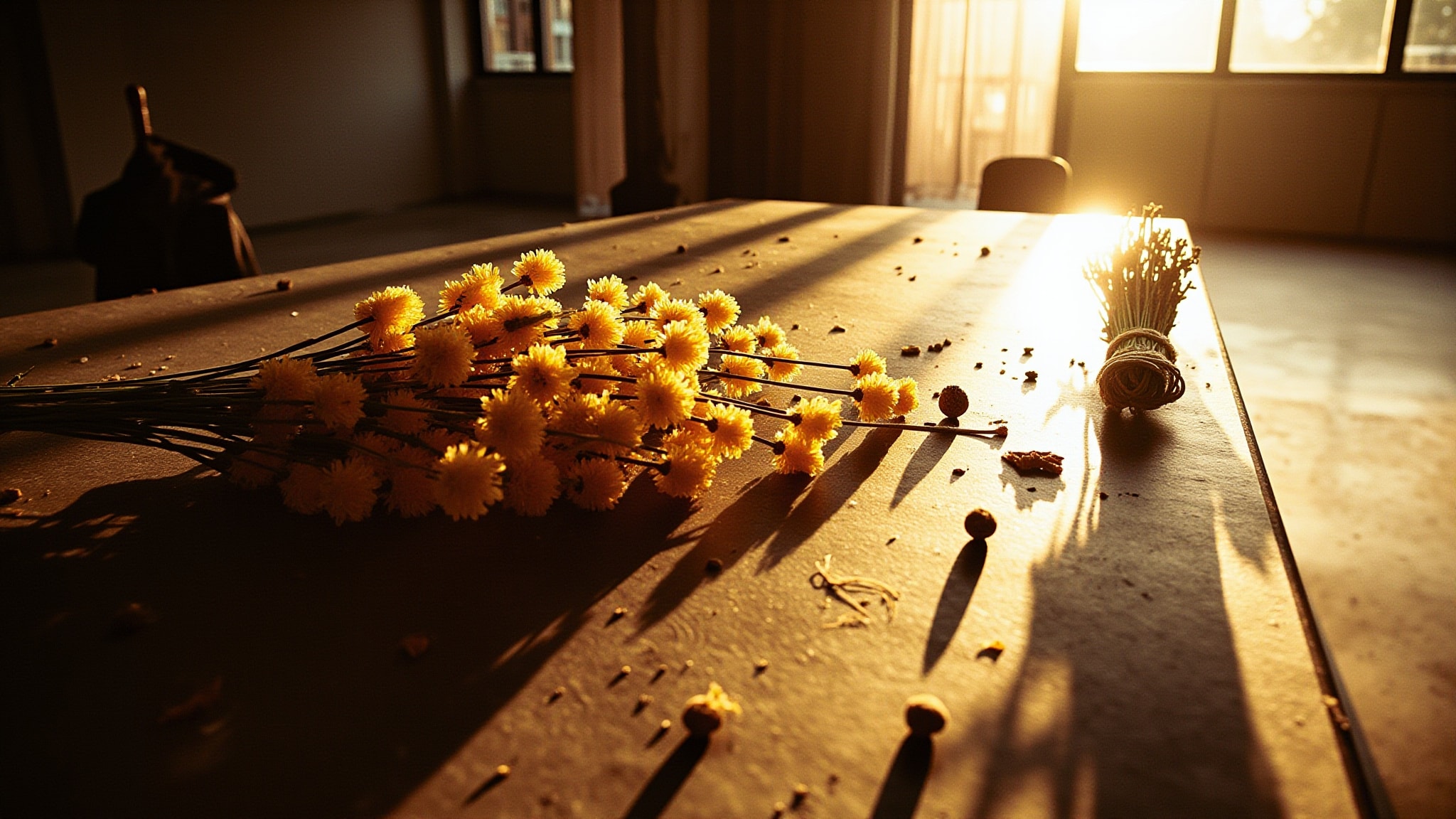 Mimosa by Angela Flanders. Atmospheric mood