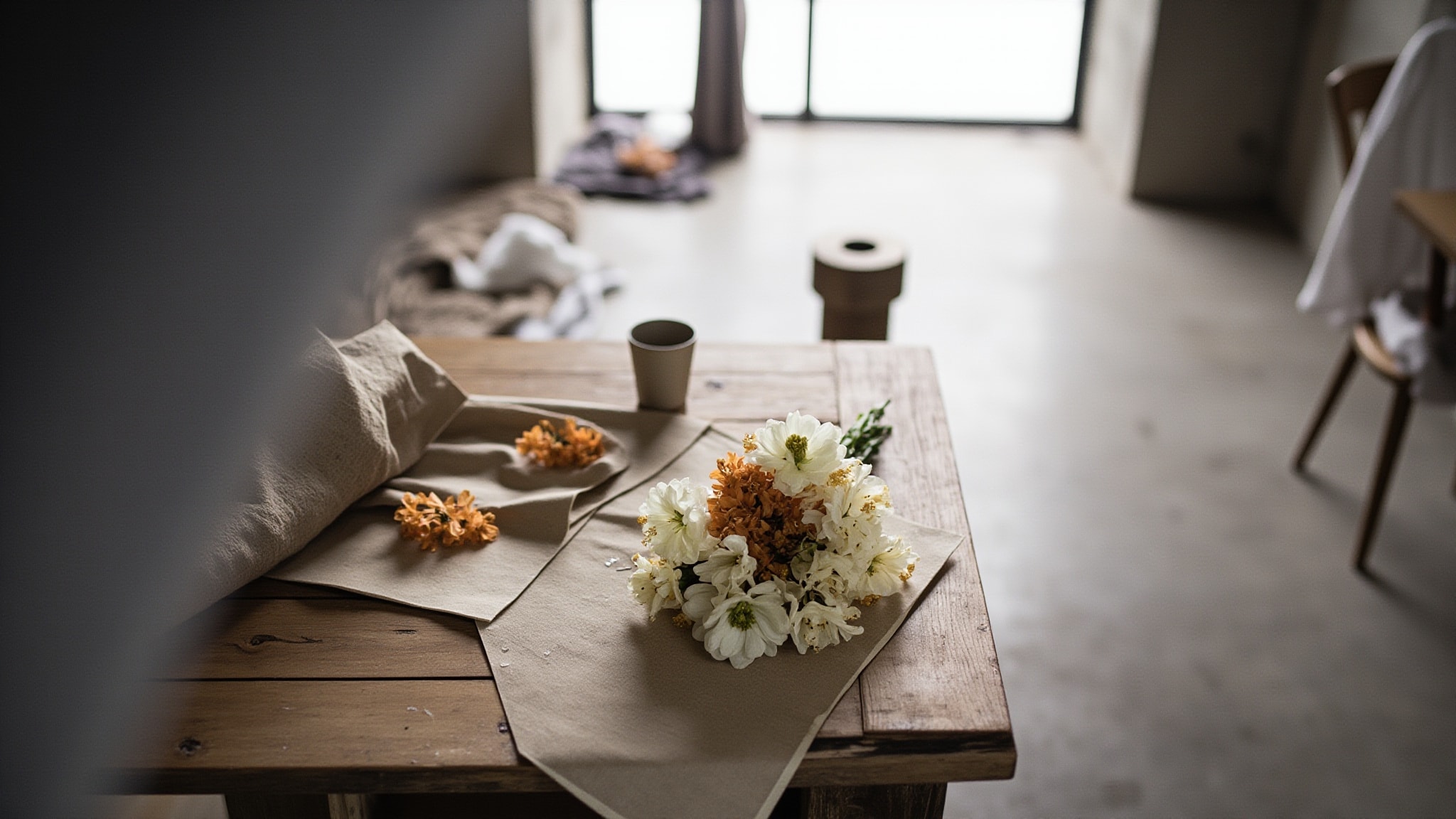 White Flowers by Angela Flanders. Atmospheric mood