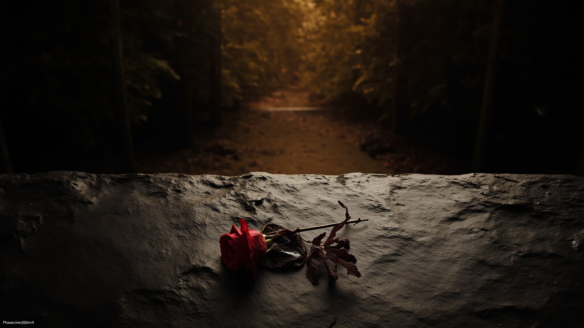 Path in the Woods by Annayake. Atmospheric mood