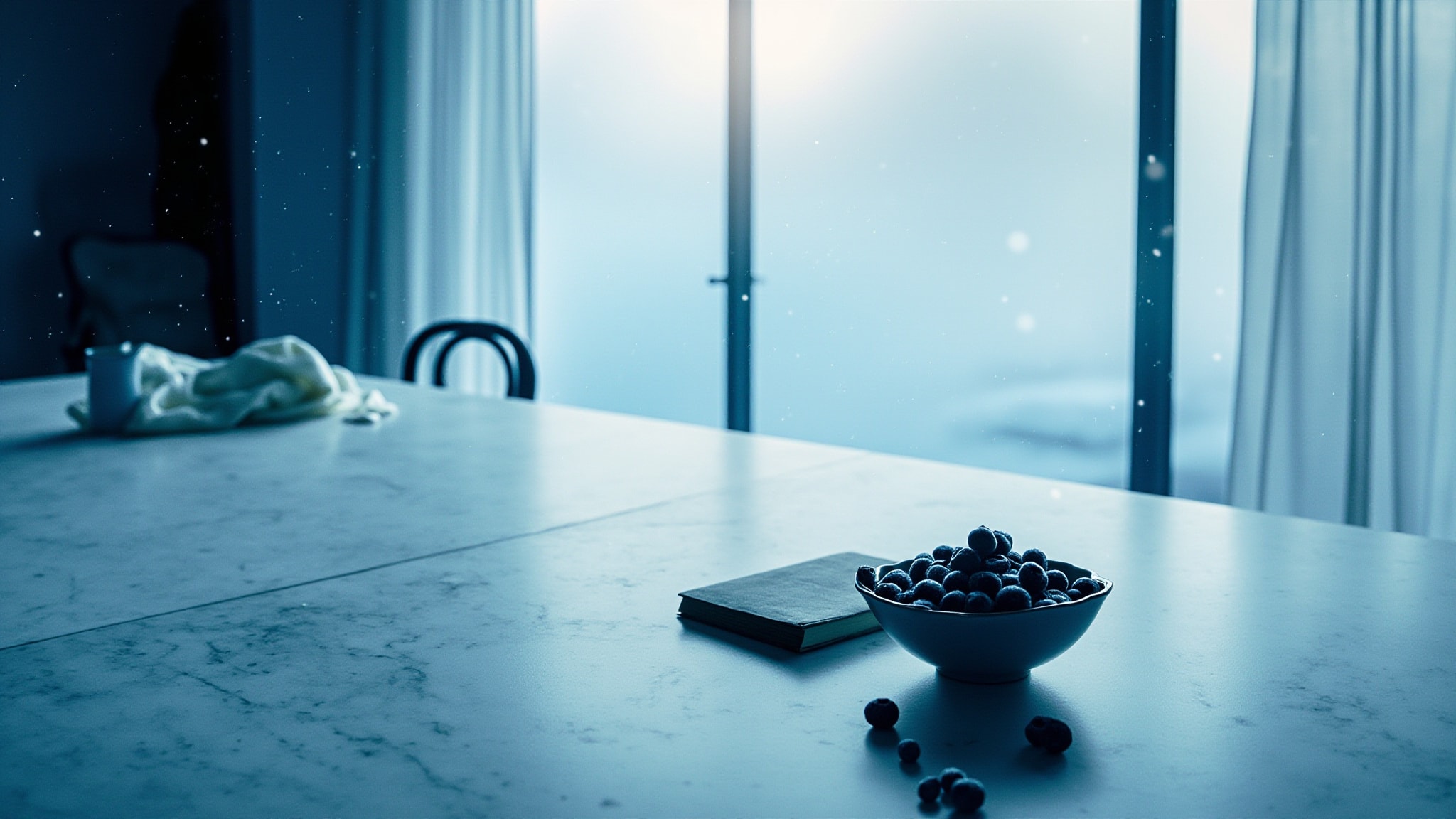 Blueberries Crave Snow by Arcana Craves. Atmospheric mood