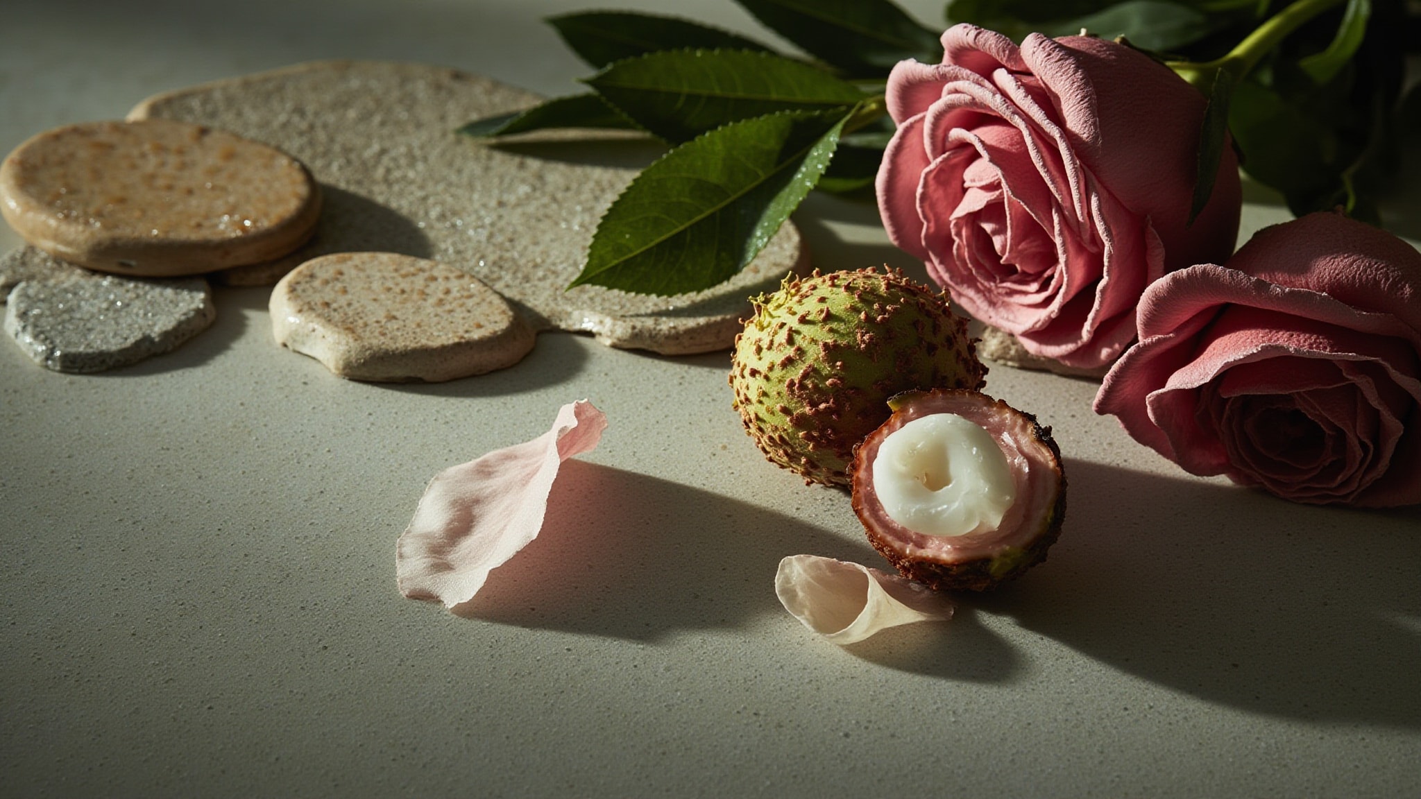 Rosa du Matin by Balchaud. Atmospheric mood