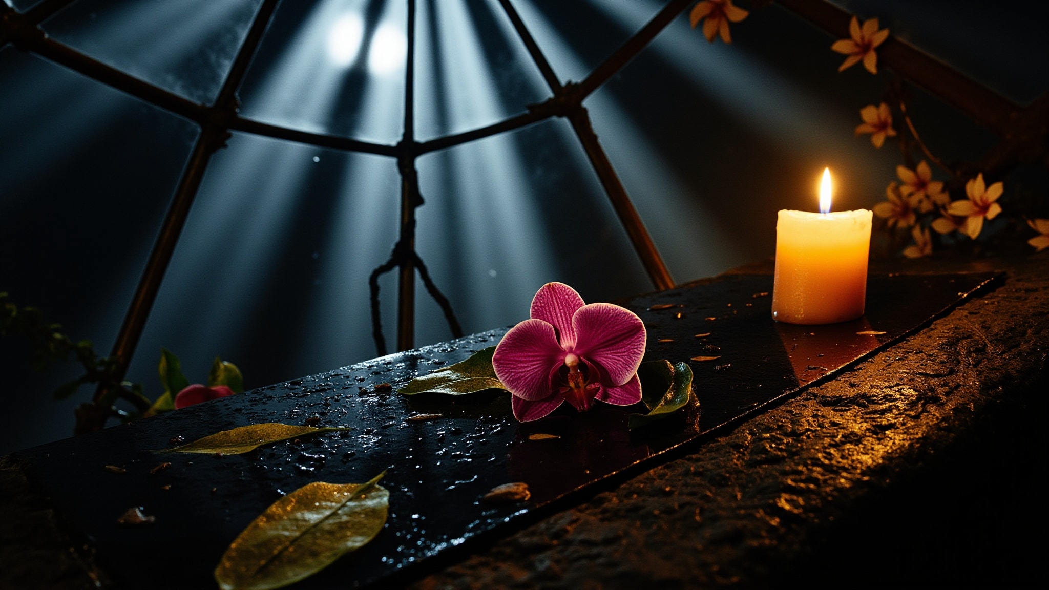 Blood Spider Orchids by Régime des Fleurs. Atmospheric mood