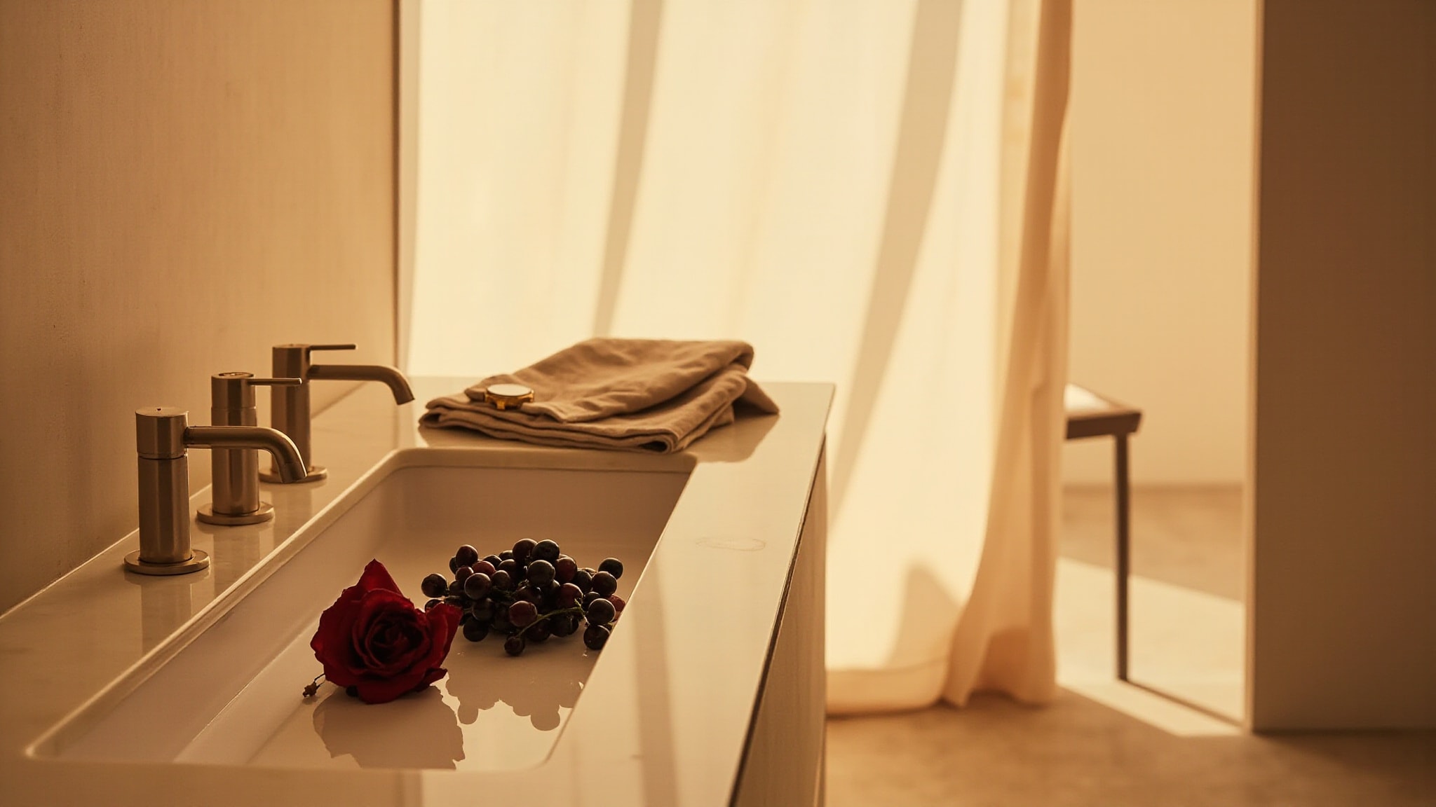 Velvet Rose Eau De Parfum by Bronnley. Atmospheric mood