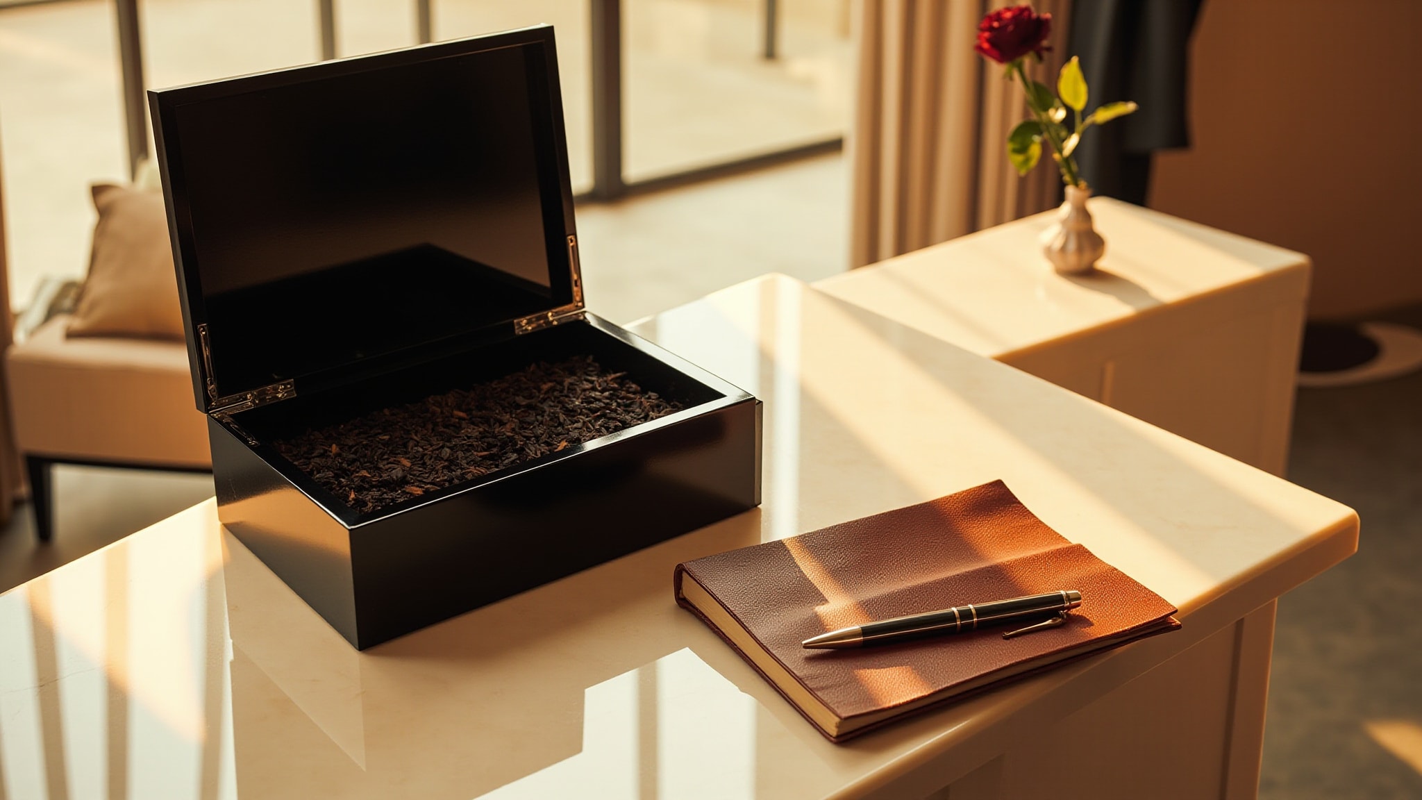 Au The Noir by Bvlgari. Atmospheric mood
