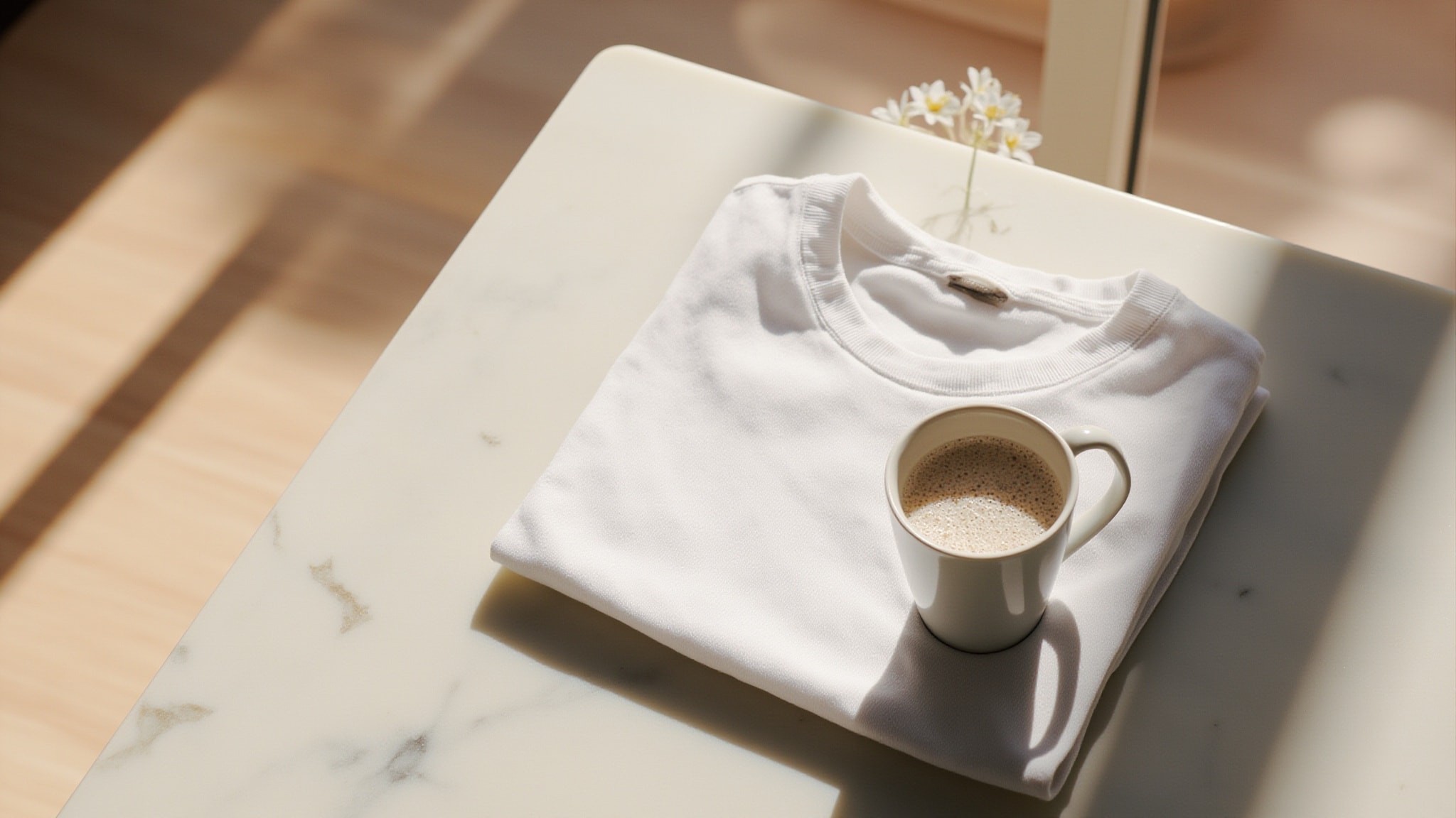 White Tee by By / Rosie Jane. Atmospheric mood
