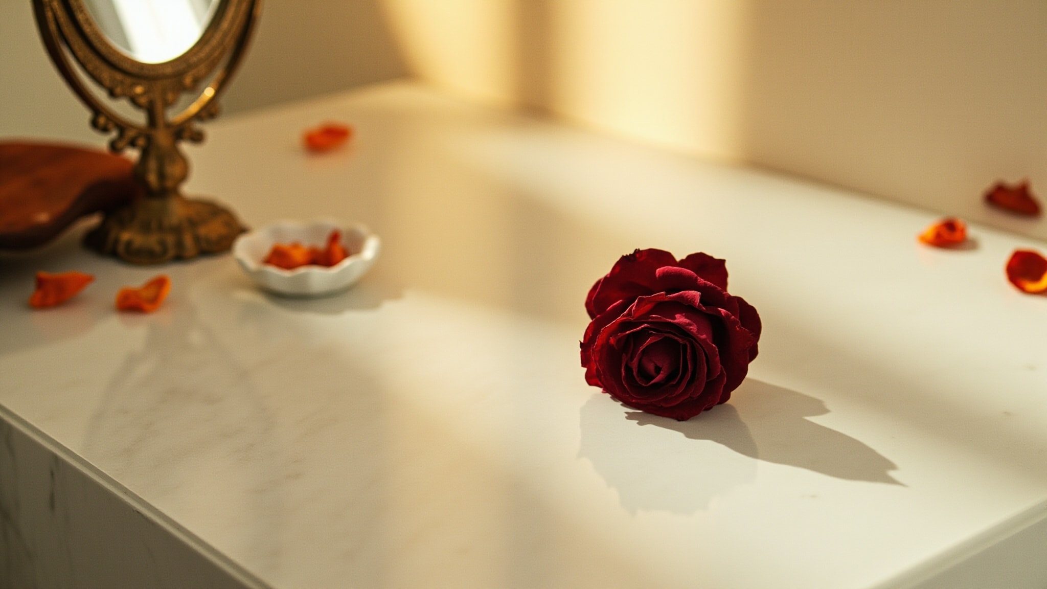 I for Women Woody Floral With Vintage Rose by Clive Christian. Atmospheric mood