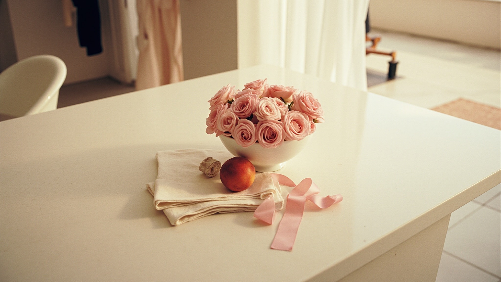 L'Aimant Fleur Rose by Coty. Atmospheric mood