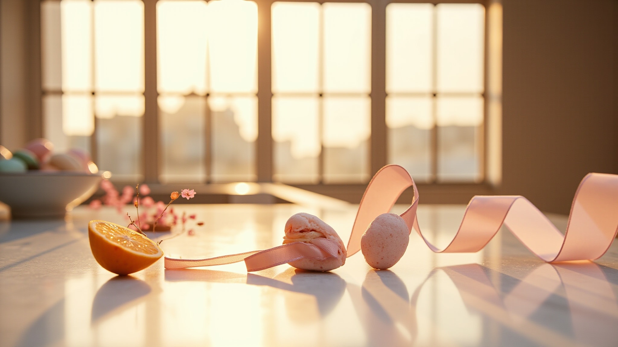 Rose Macaron by Crémerie. Atmospheric mood