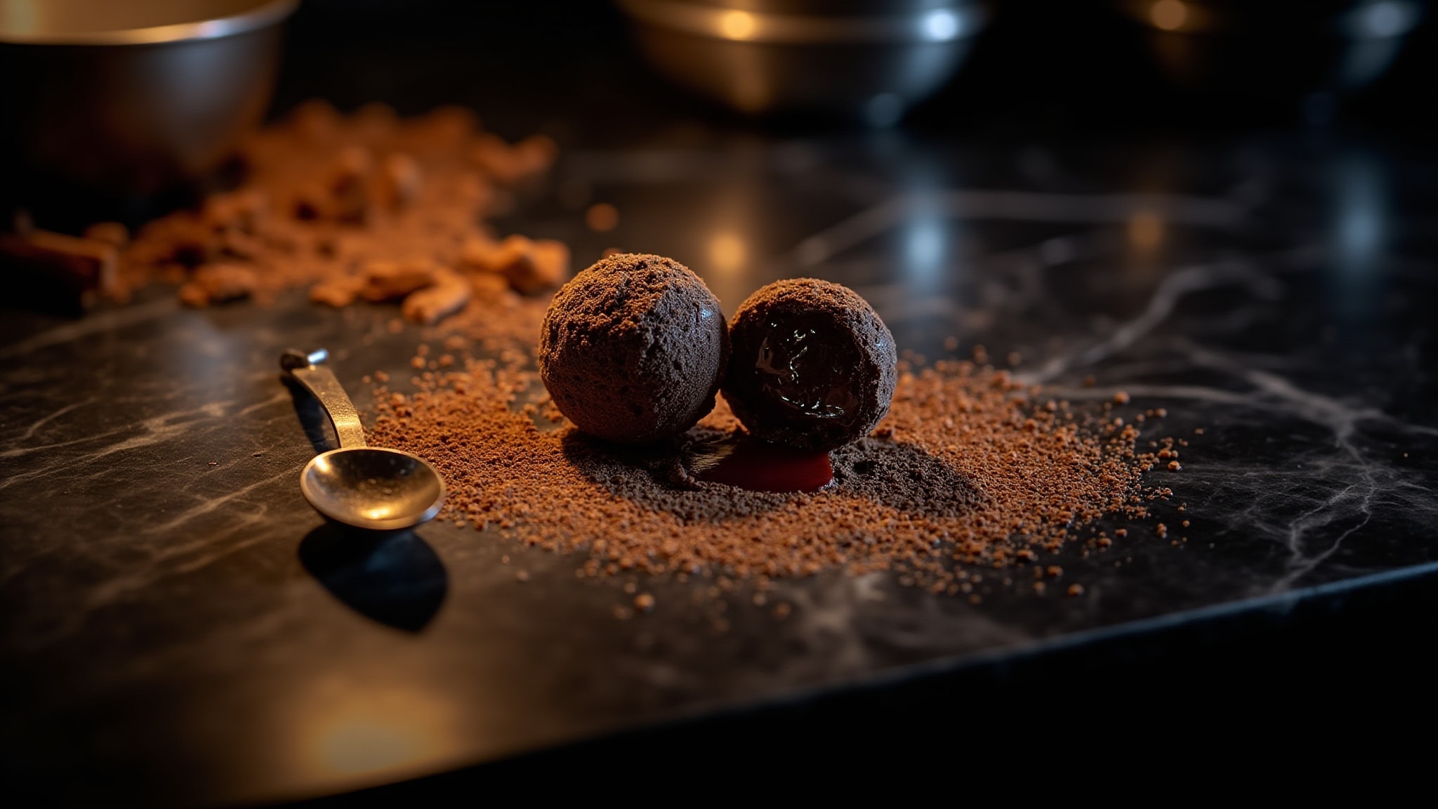 Cocoa Liqueur Bomb by Damask Haus. Atmospheric mood