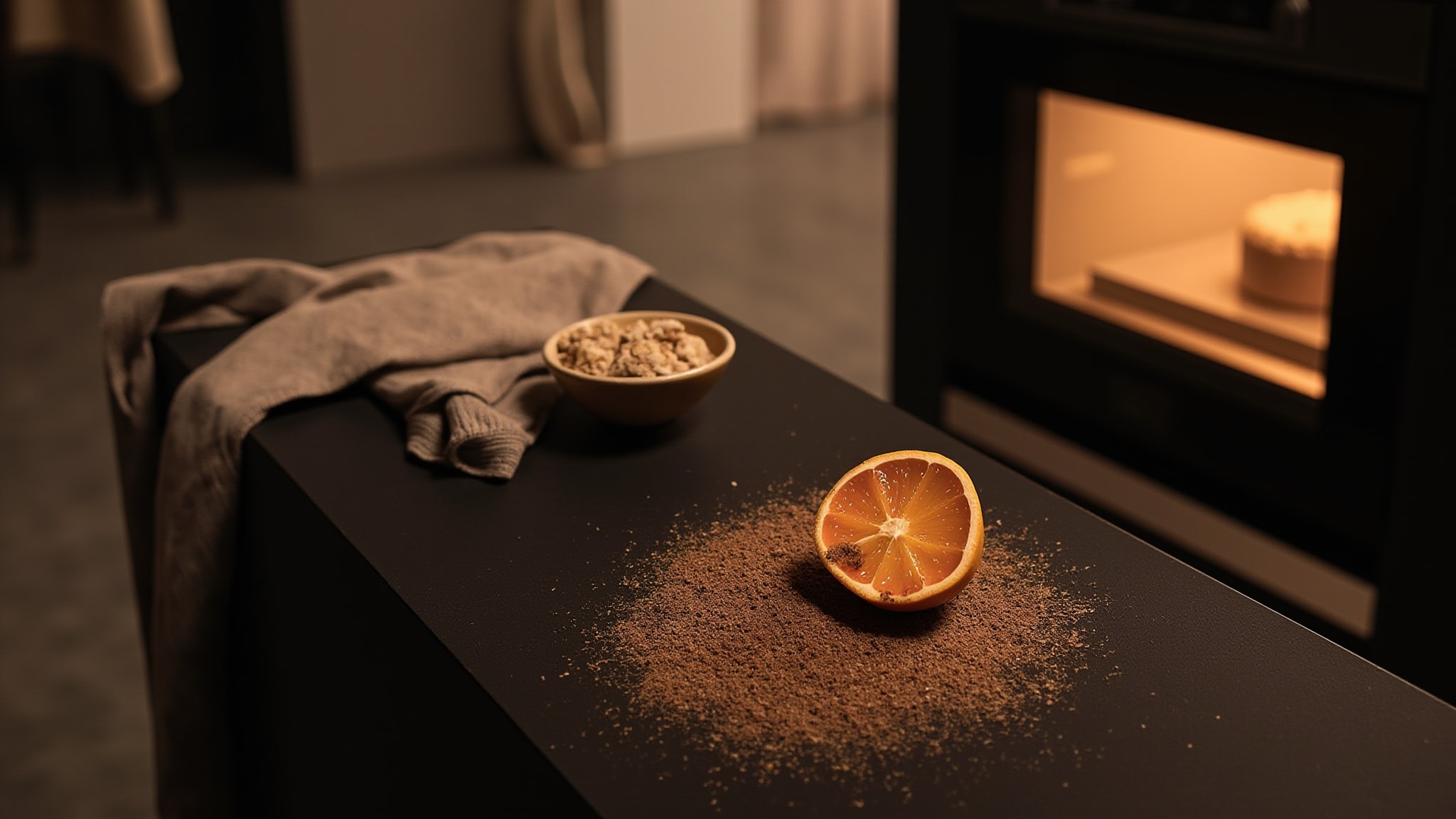 Orange Streusel by Damask Haus. Atmospheric mood