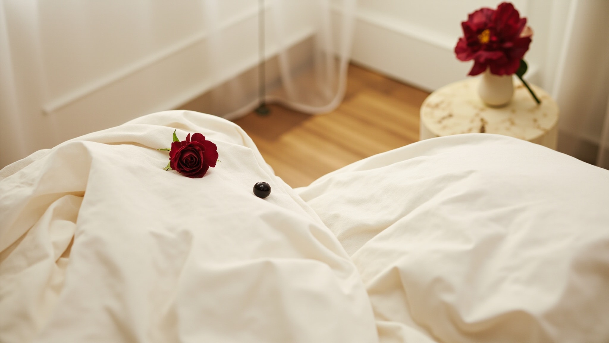Cassis, Rose & Sandalwood by Dame Perfumery. Atmospheric mood