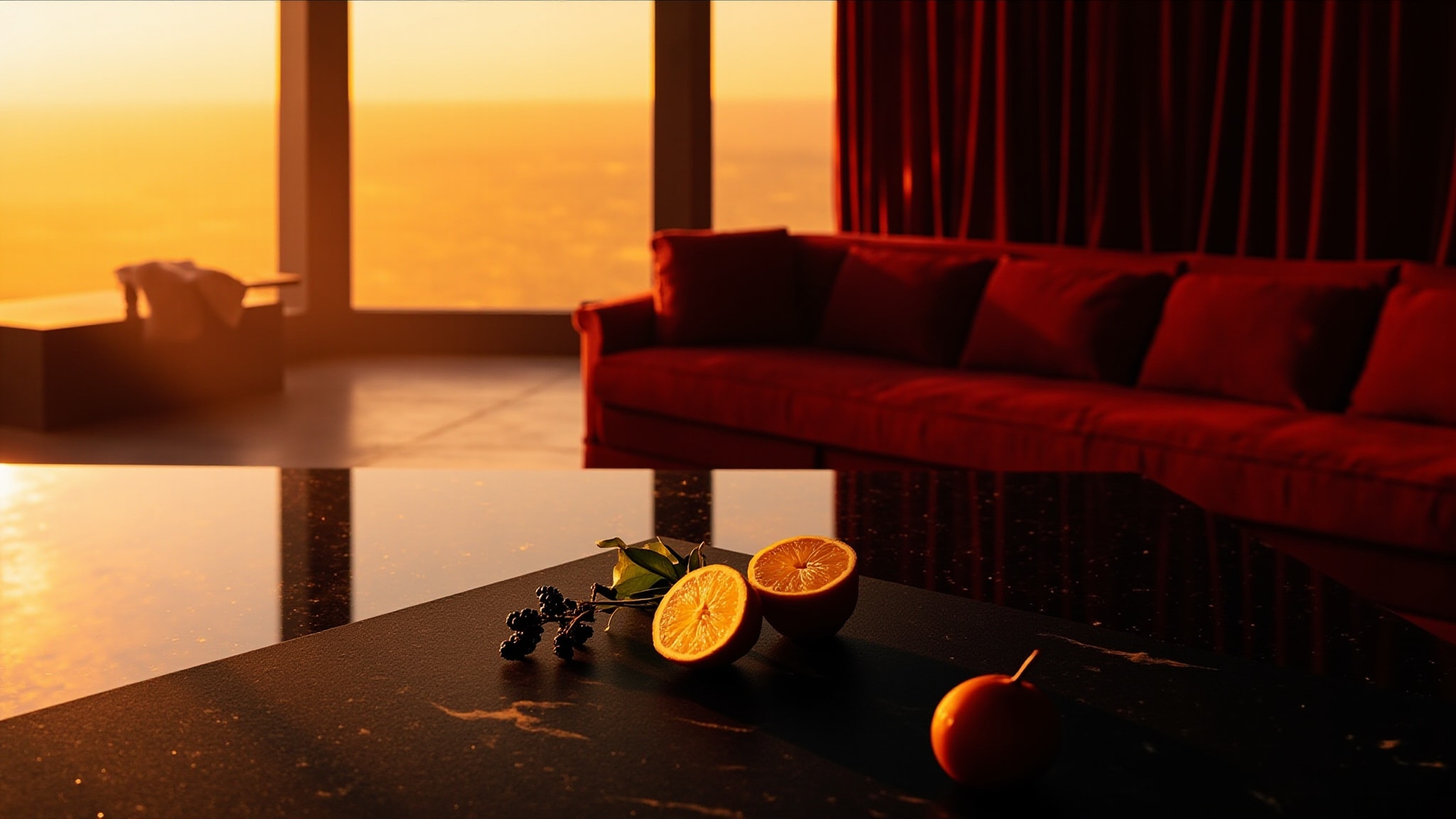 Deep Red by Hugo Boss. Atmospheric mood