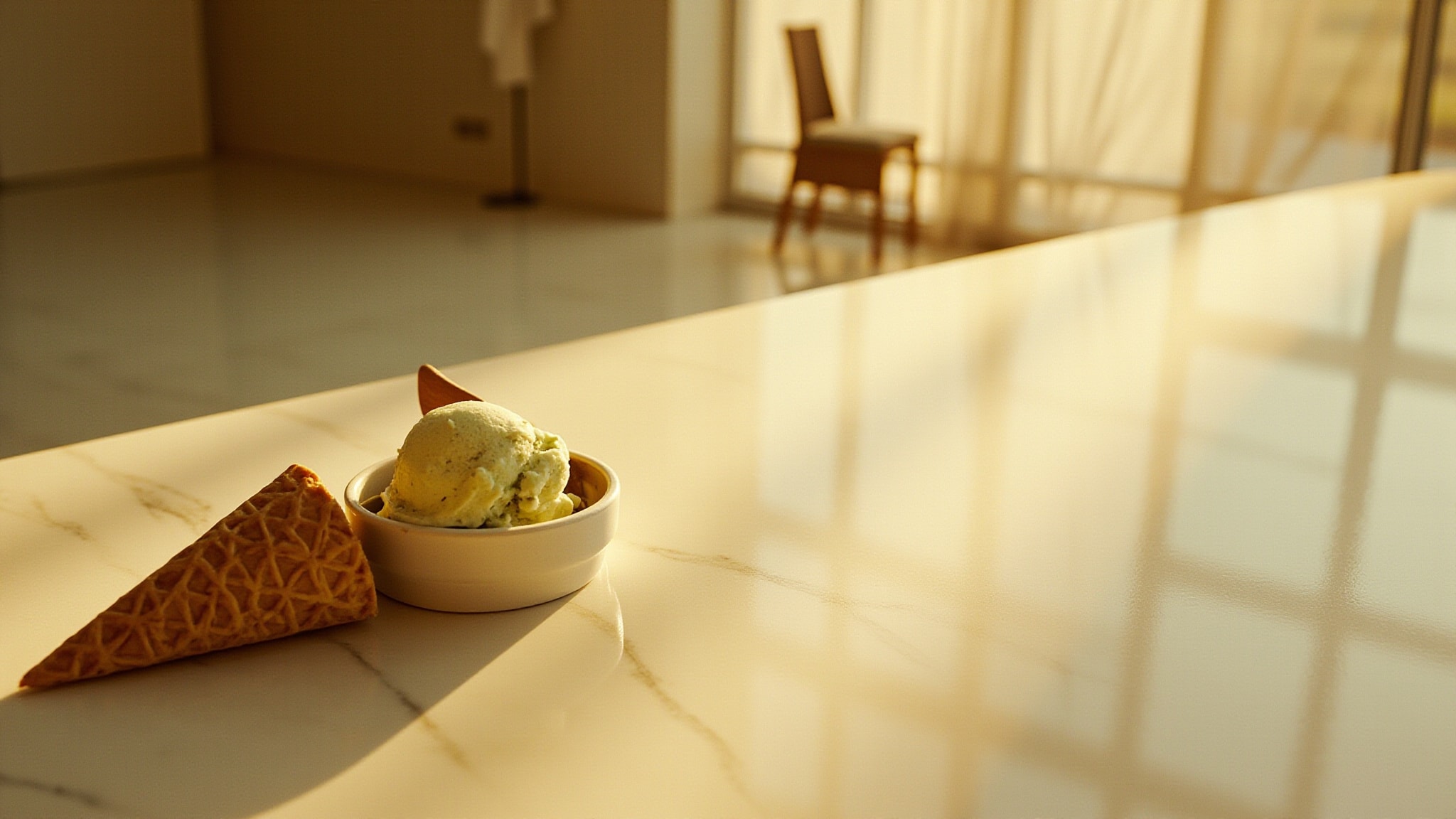 Pistachio Ice Cream by Demeter. Atmospheric mood