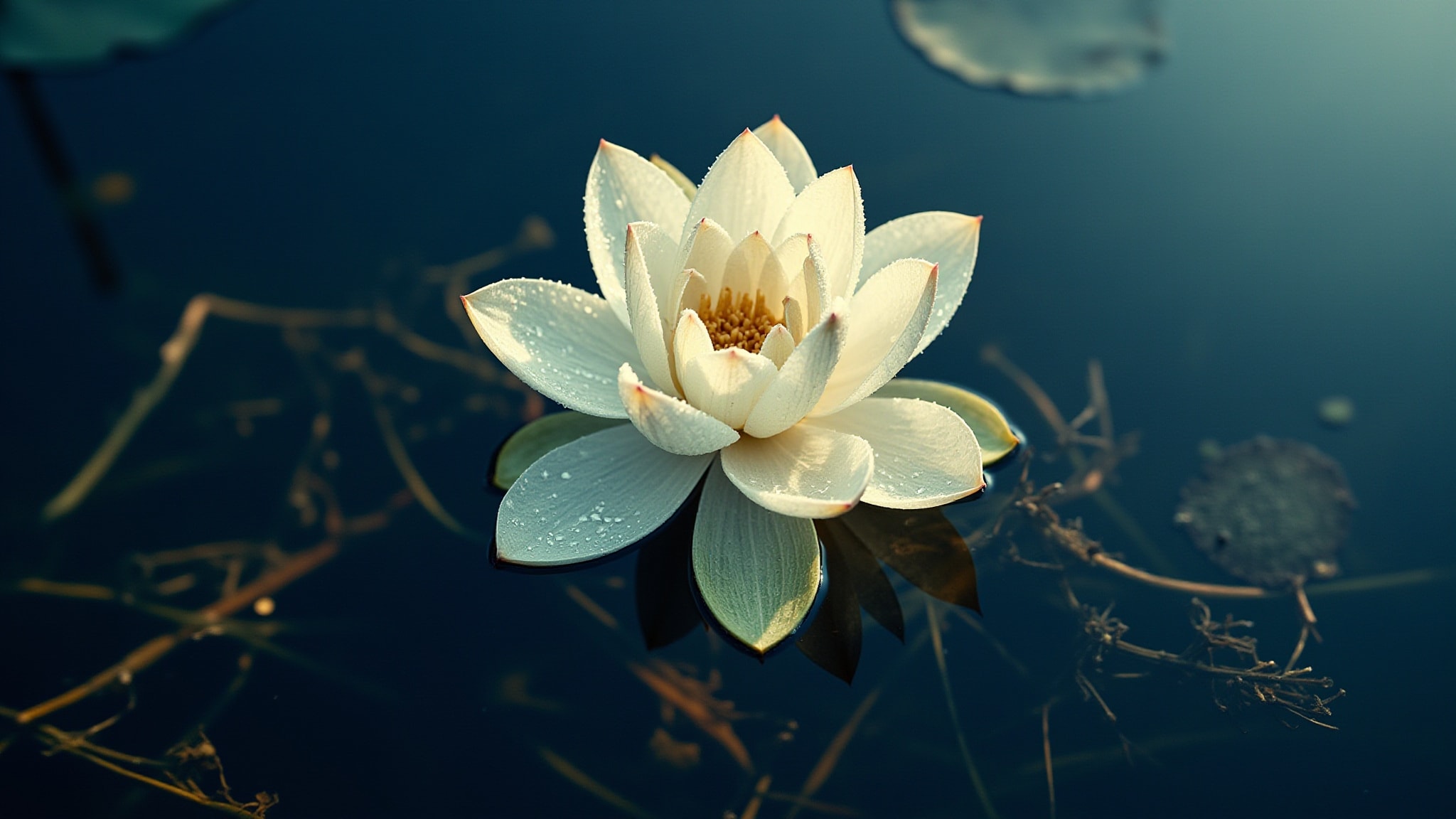 Divine Lotus by Byermia. Atmospheric mood