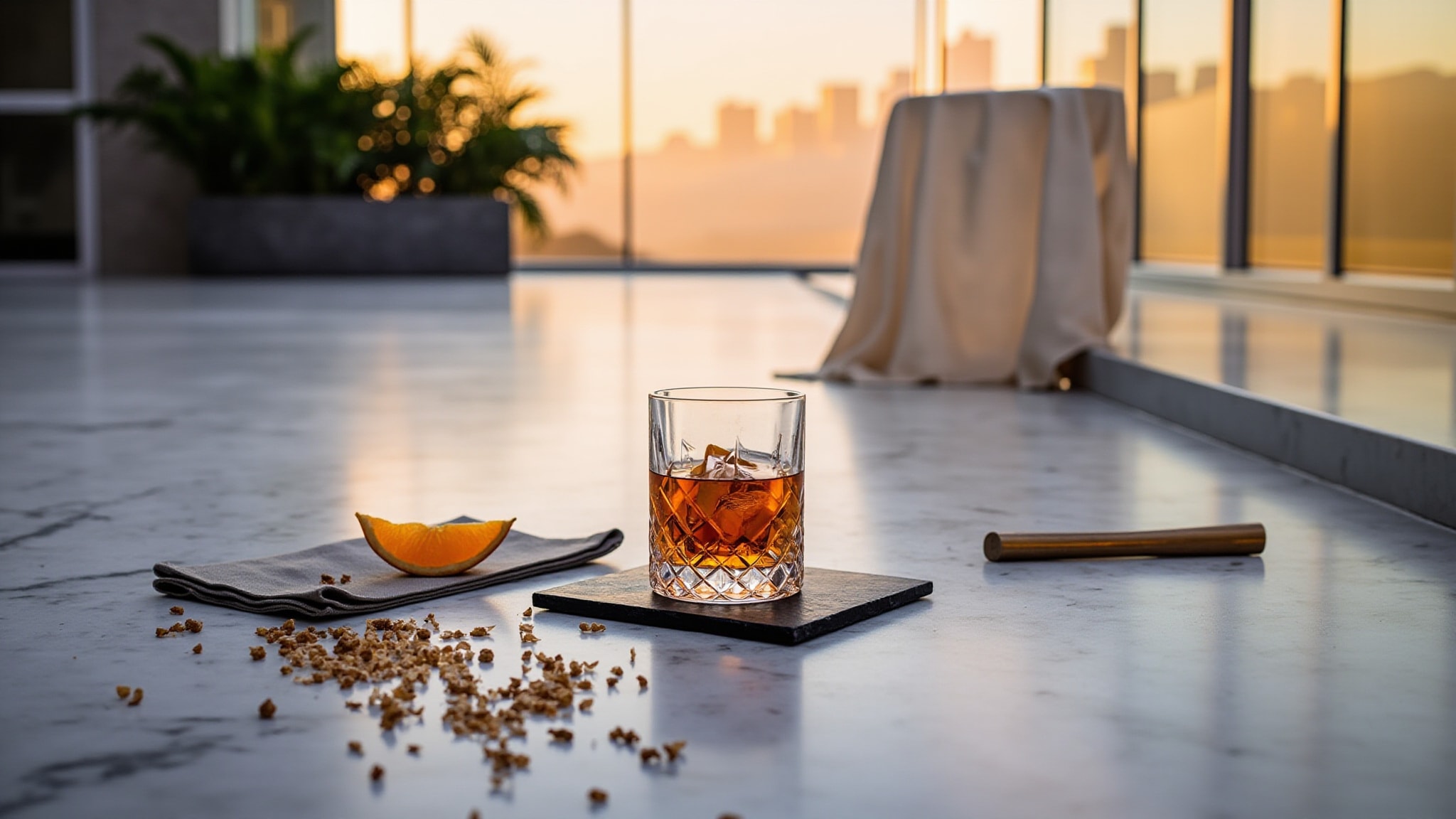 Bubbly Spritz & Bitters by Dossier. Atmospheric mood