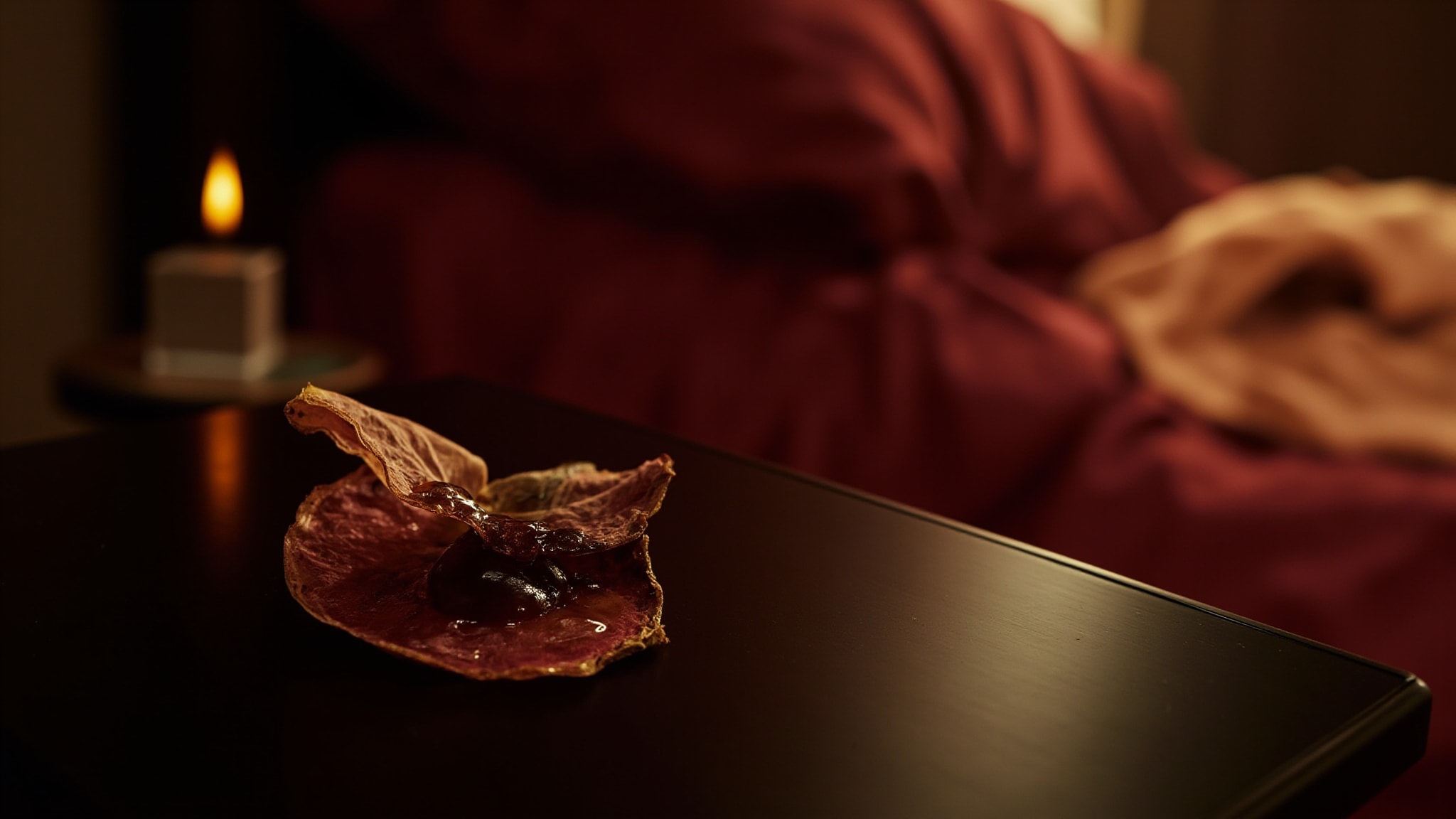 Oud & Rose on Fire by Dossier. Atmospheric mood