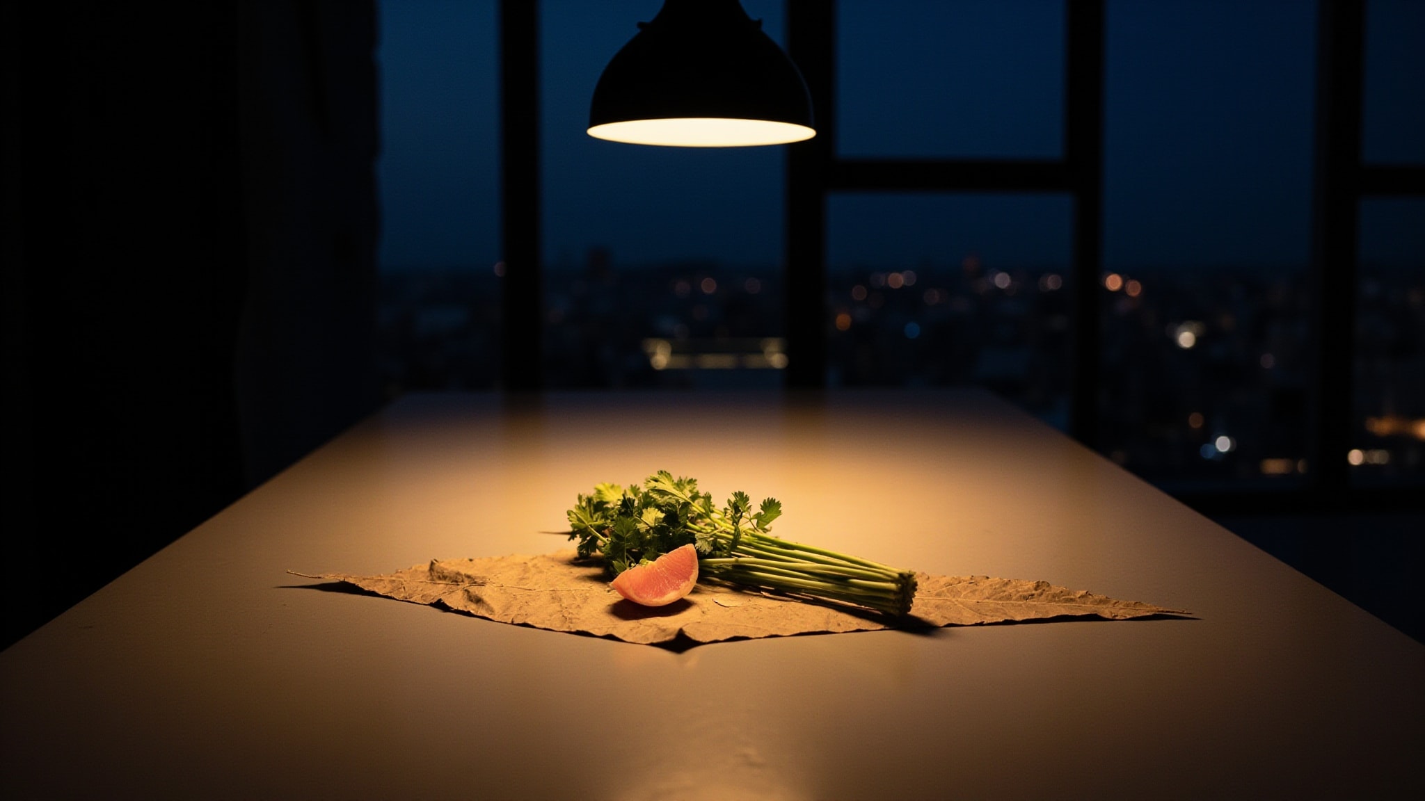 Woody Coriander by Dossier. Atmospheric mood
