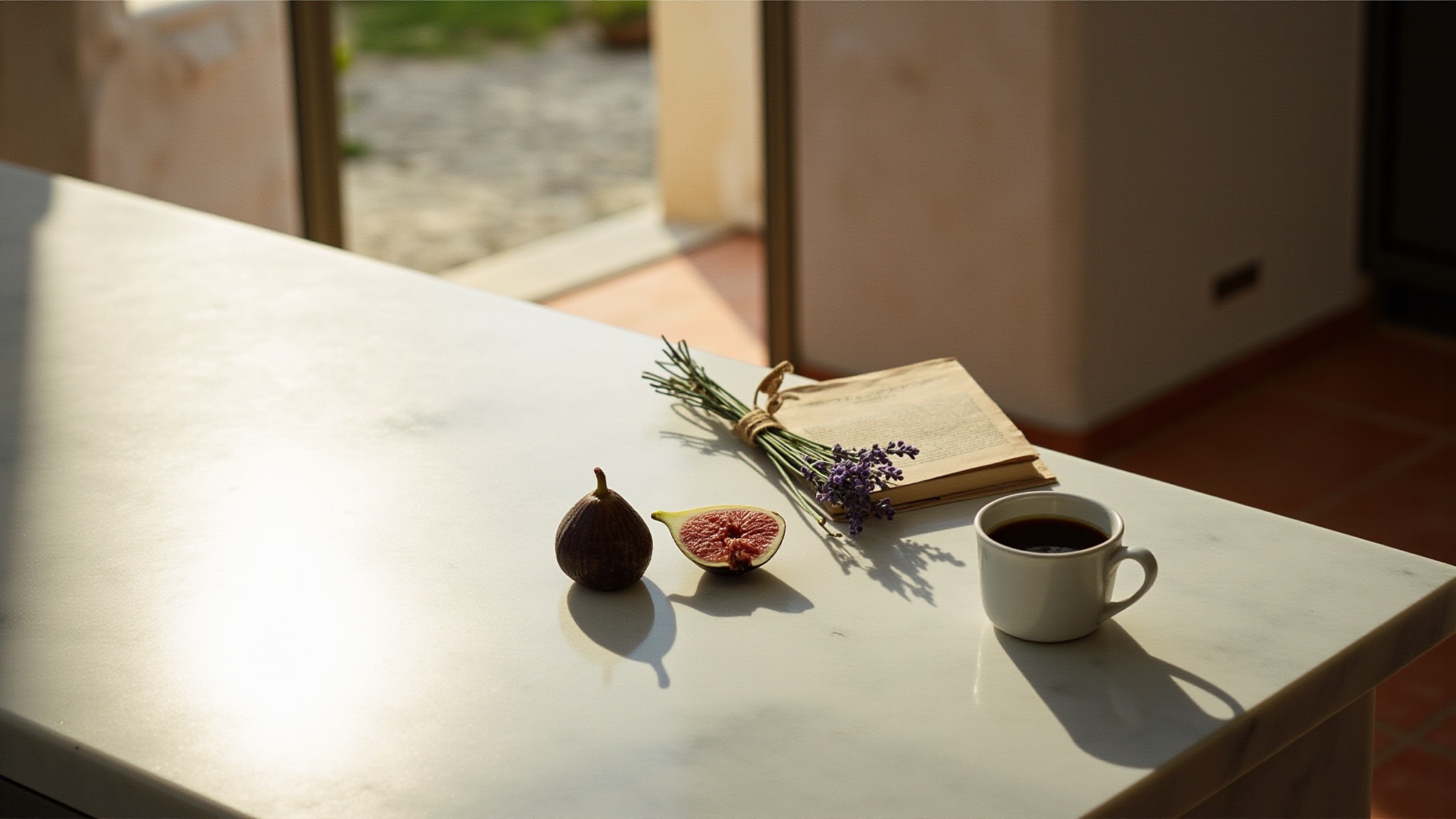 Fig and Lavender by Durance en Provence. Atmospheric mood