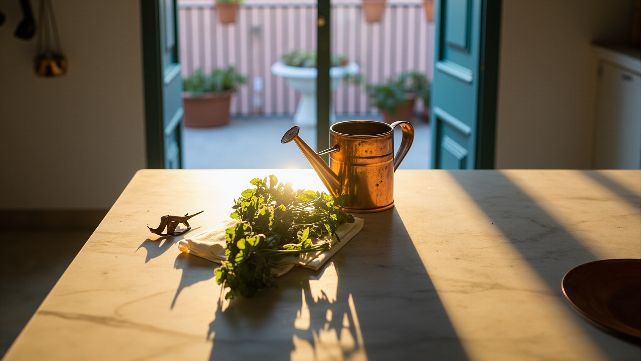 Fresh Mint by Durance en Provence. Atmospheric mood