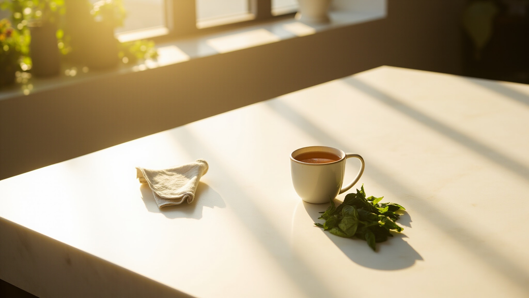 Basil Green Tea by Ebba Los Angeles. Atmospheric mood