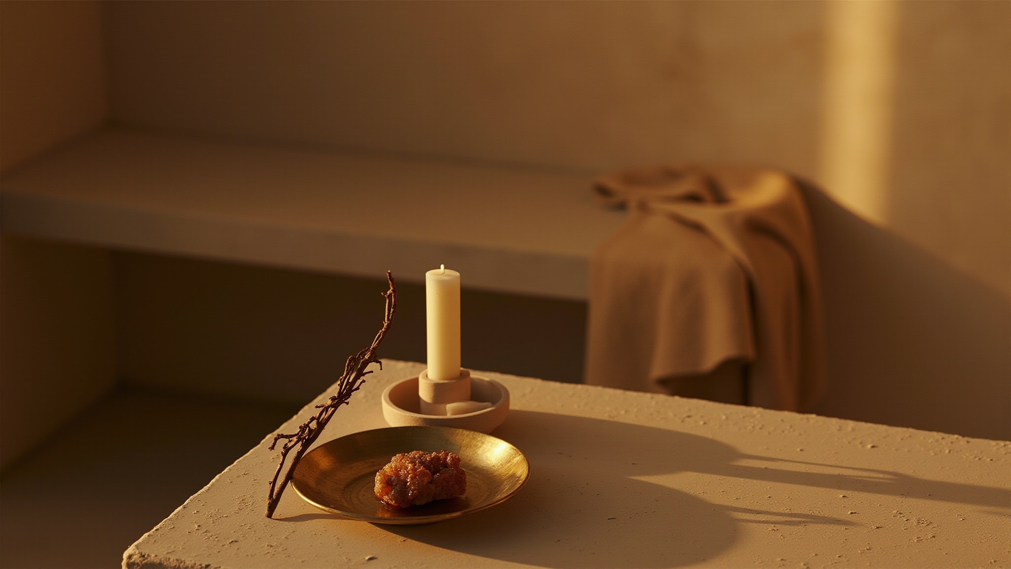 Light of Jerusalem by Ein Gedi. Atmospheric mood